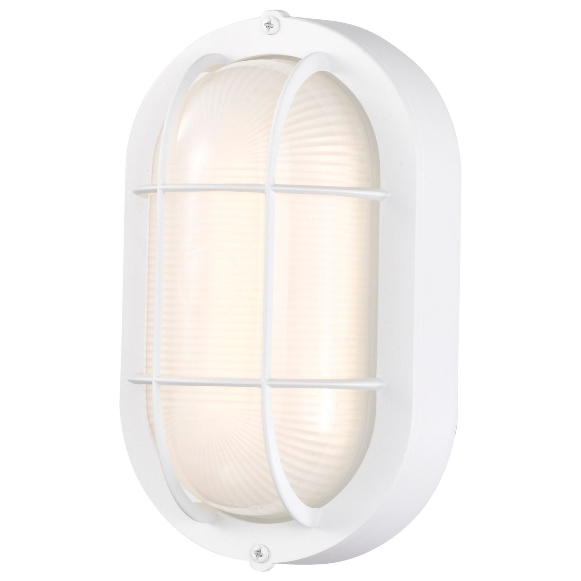 8.5" LED Oval Bulk Head, 800 Lm, 3000K, White - Bees Lighting