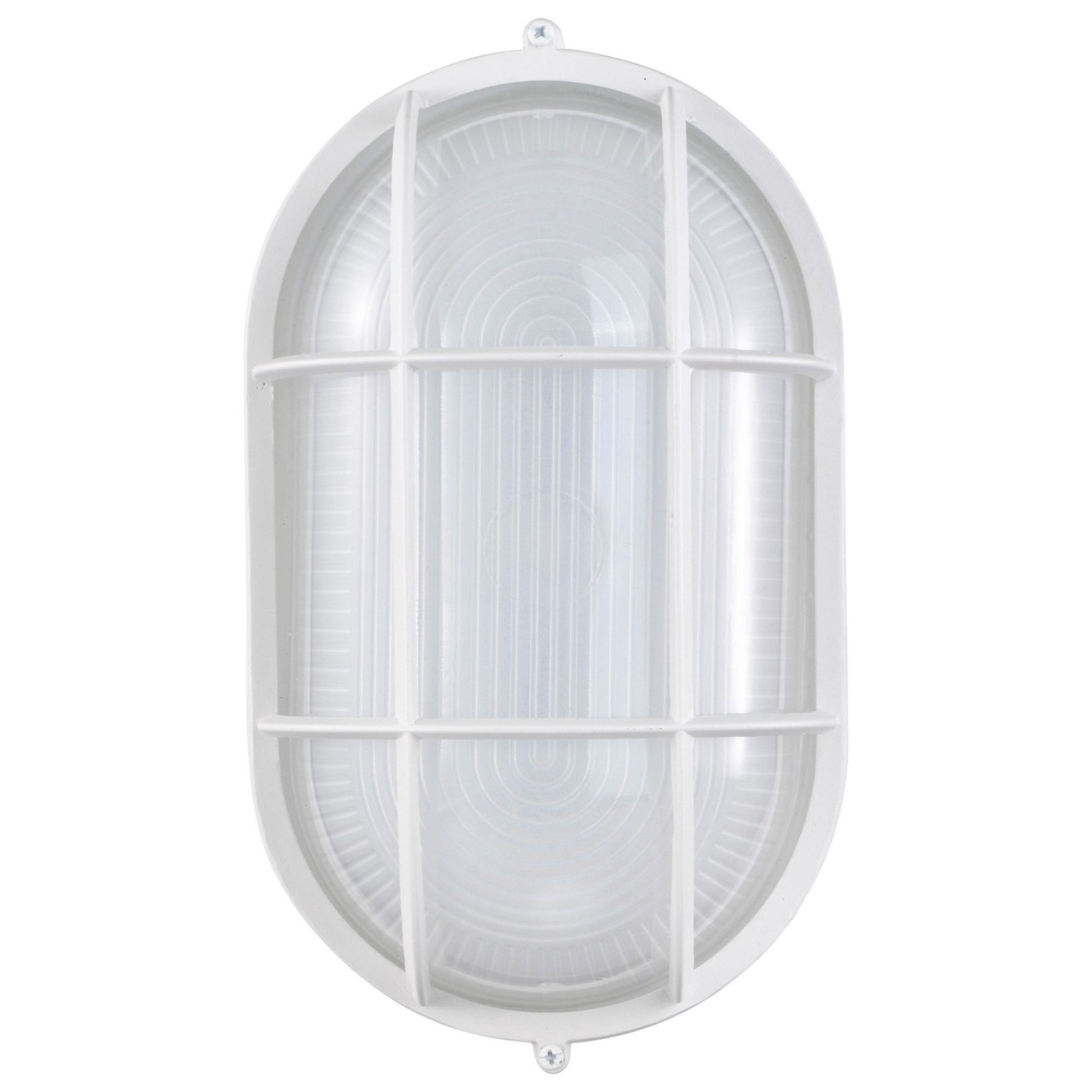 11" LED Oval Bulk Head Light, 1000 Lm, 3000K, White - Bees Lighting