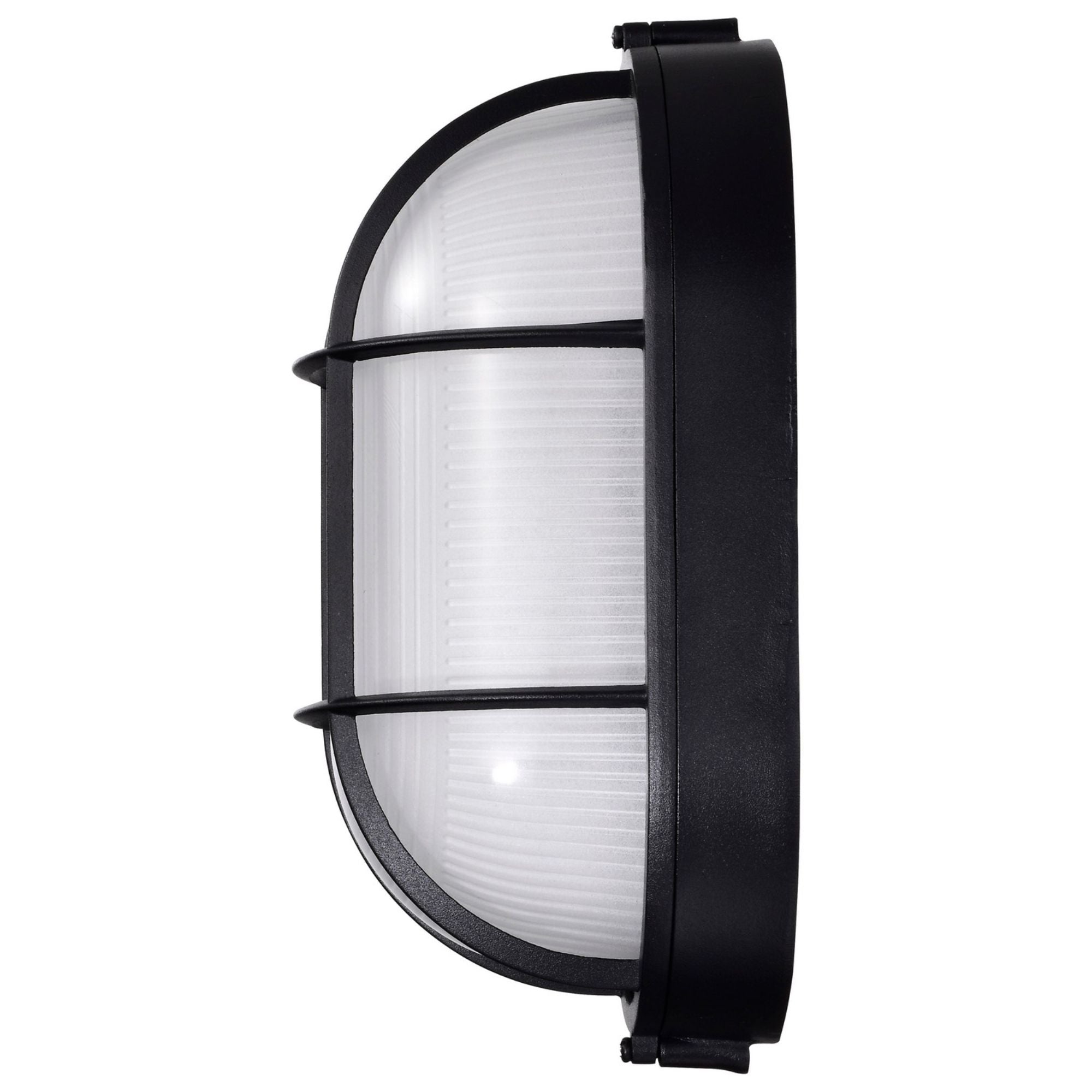 11" LED Oval Bulk Head Light, 1000 Lm, 3000K, Black