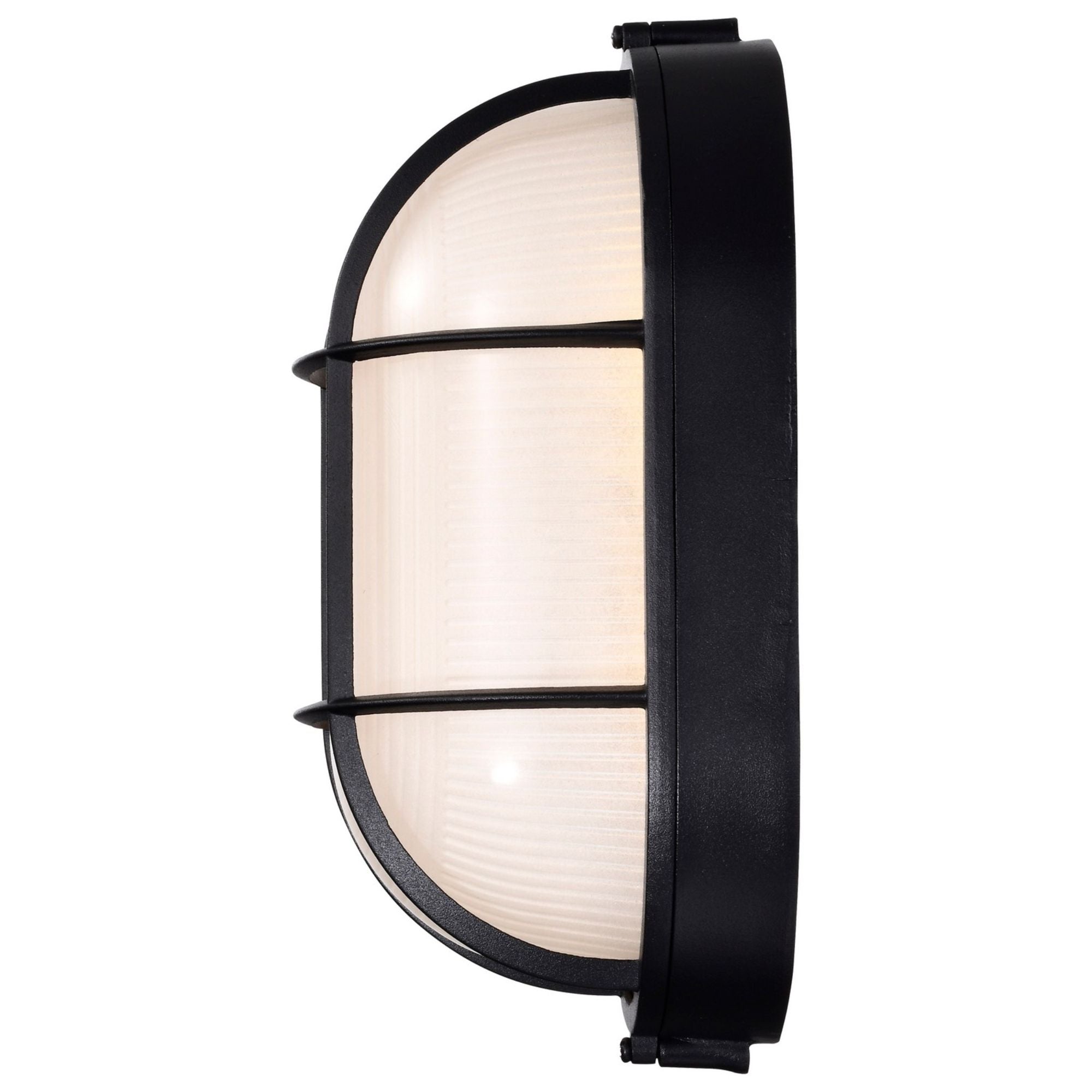 11" LED Oval Bulk Head Light, 1000 Lm, 3000K, Black