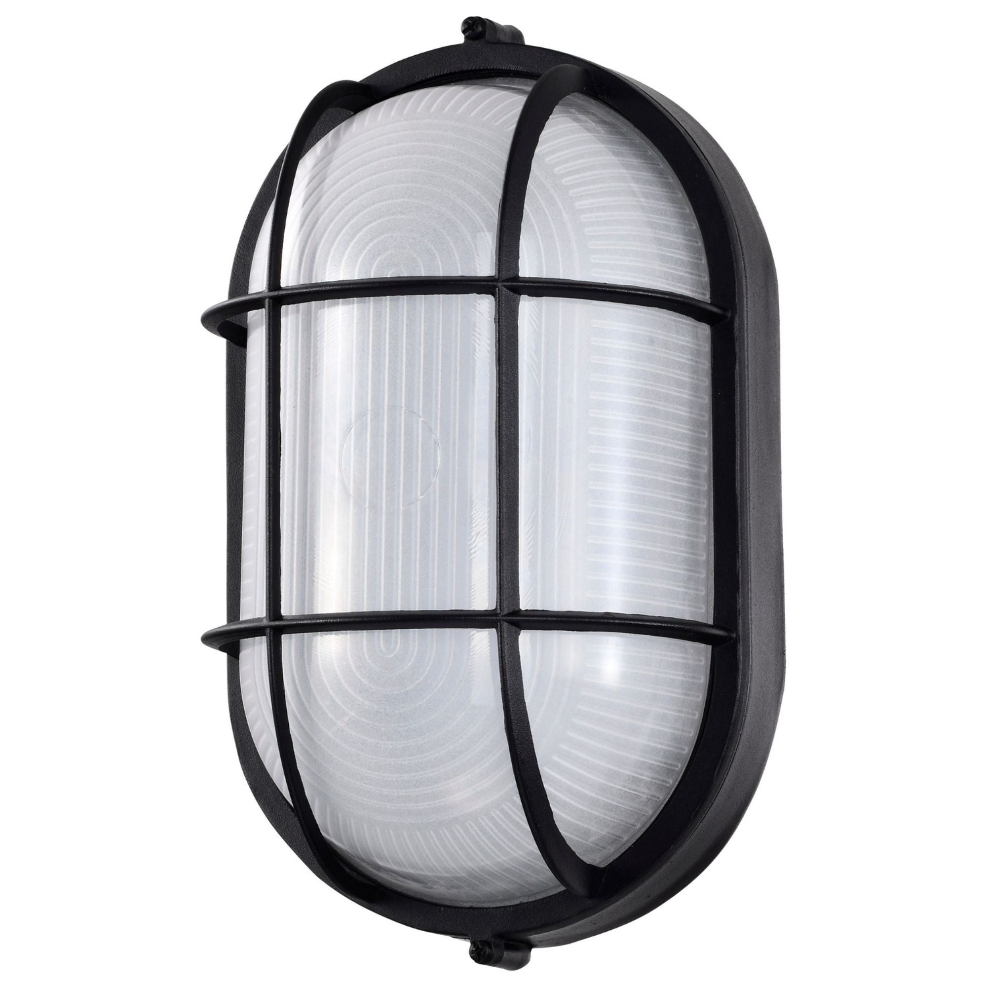 11" LED Oval Bulk Head Light, 1000 Lm, 3000K, Black