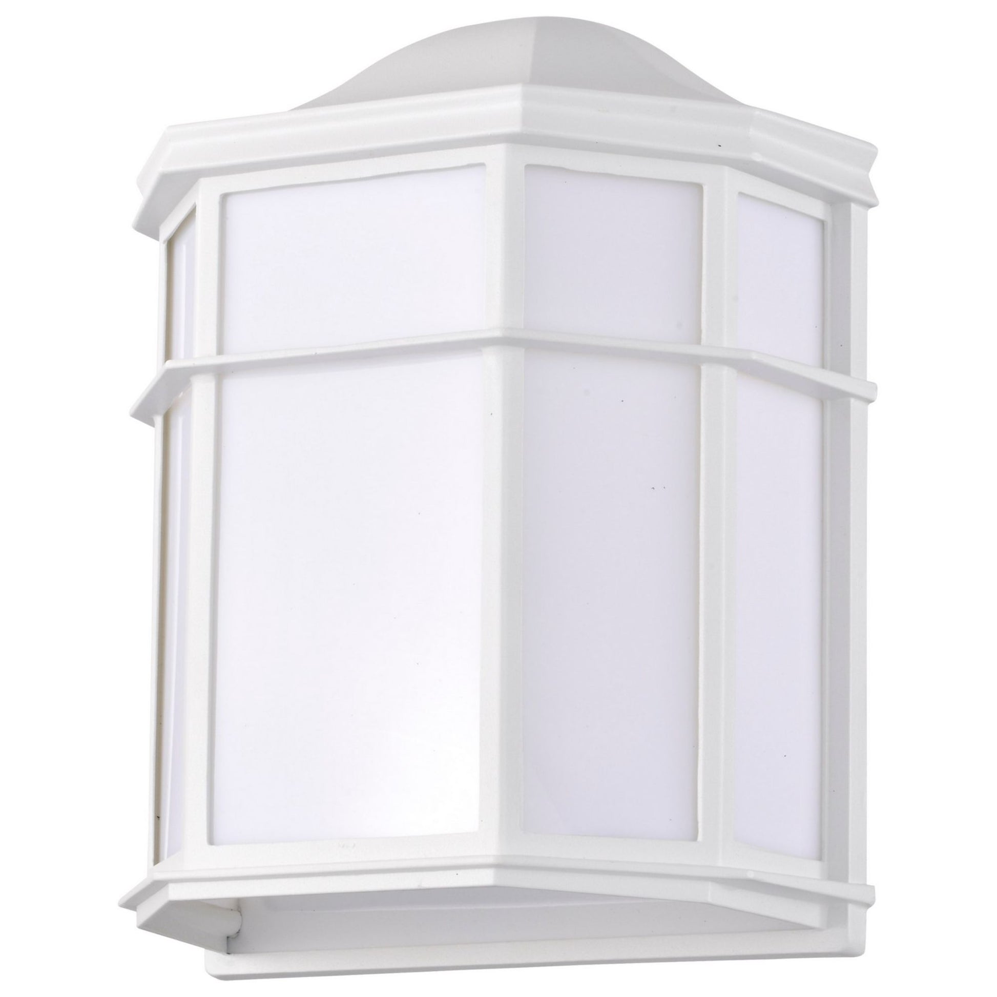 10" LED Cage Wall Lantern, 600 Lm, 3000K, White - Bees Lighting