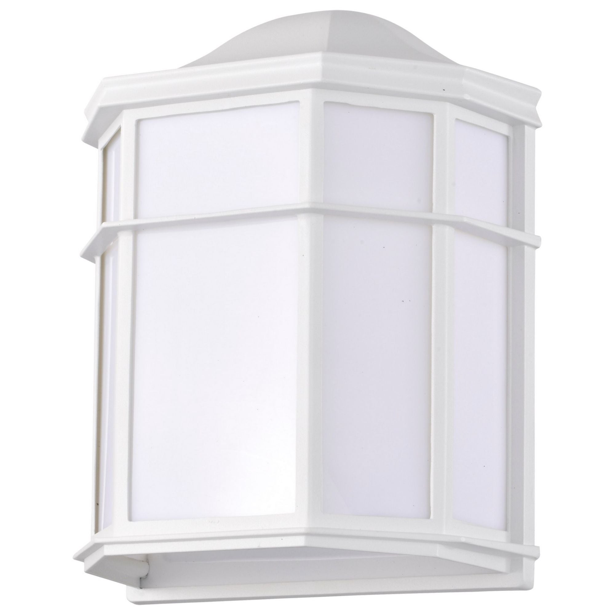 10" LED Cage Wall Lantern, 600 Lm, 3000K, White - Bees Lighting