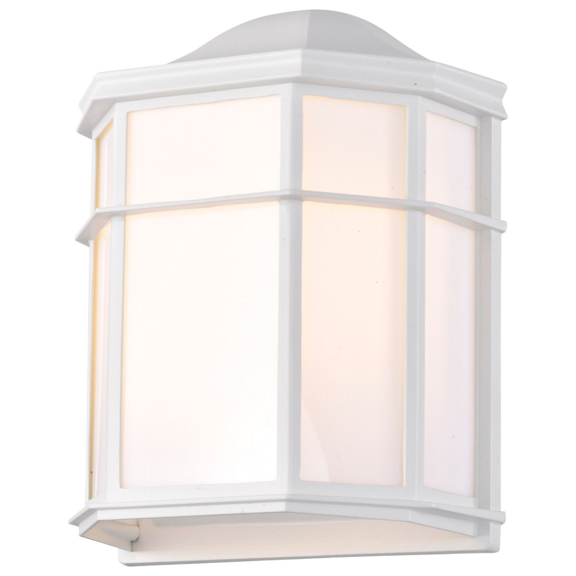 10" LED Cage Wall Lantern, 600 Lm, 3000K, White - Bees Lighting
