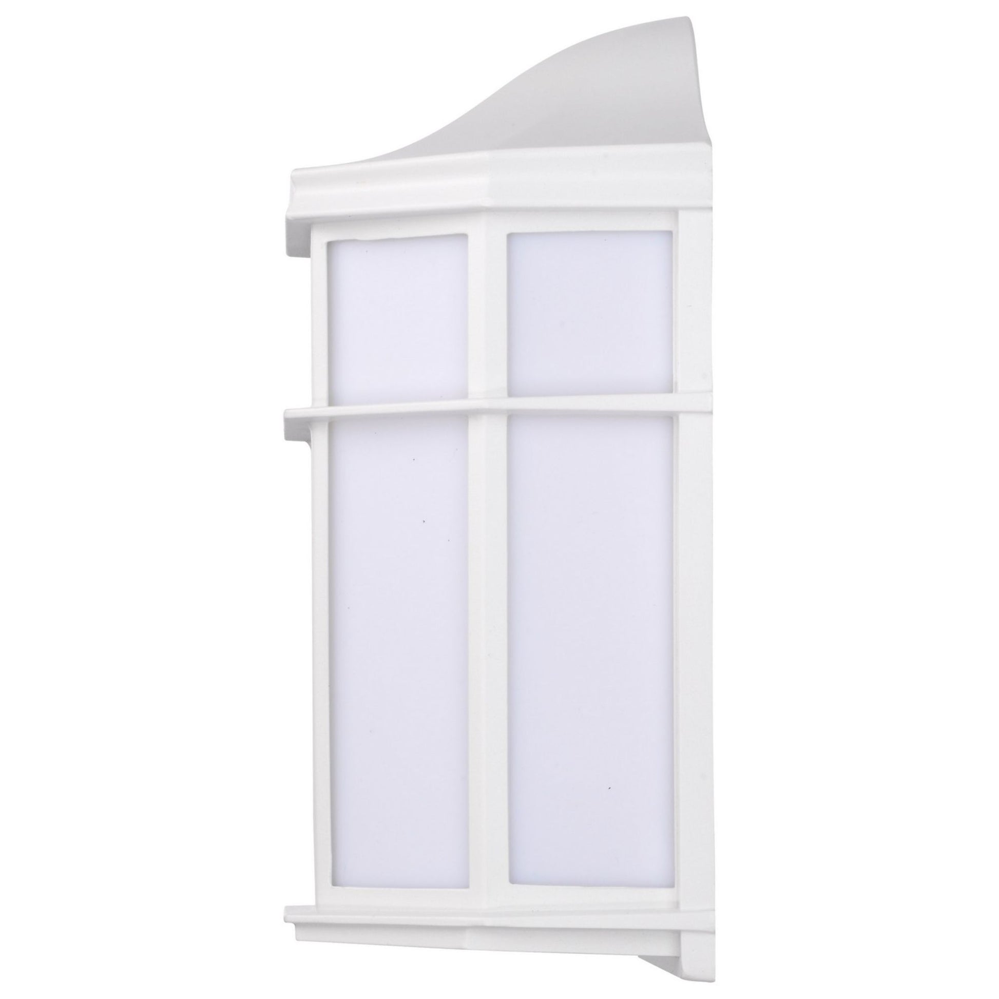 10" LED Cage Wall Lantern, 600 Lm, 3000K, White - Bees Lighting