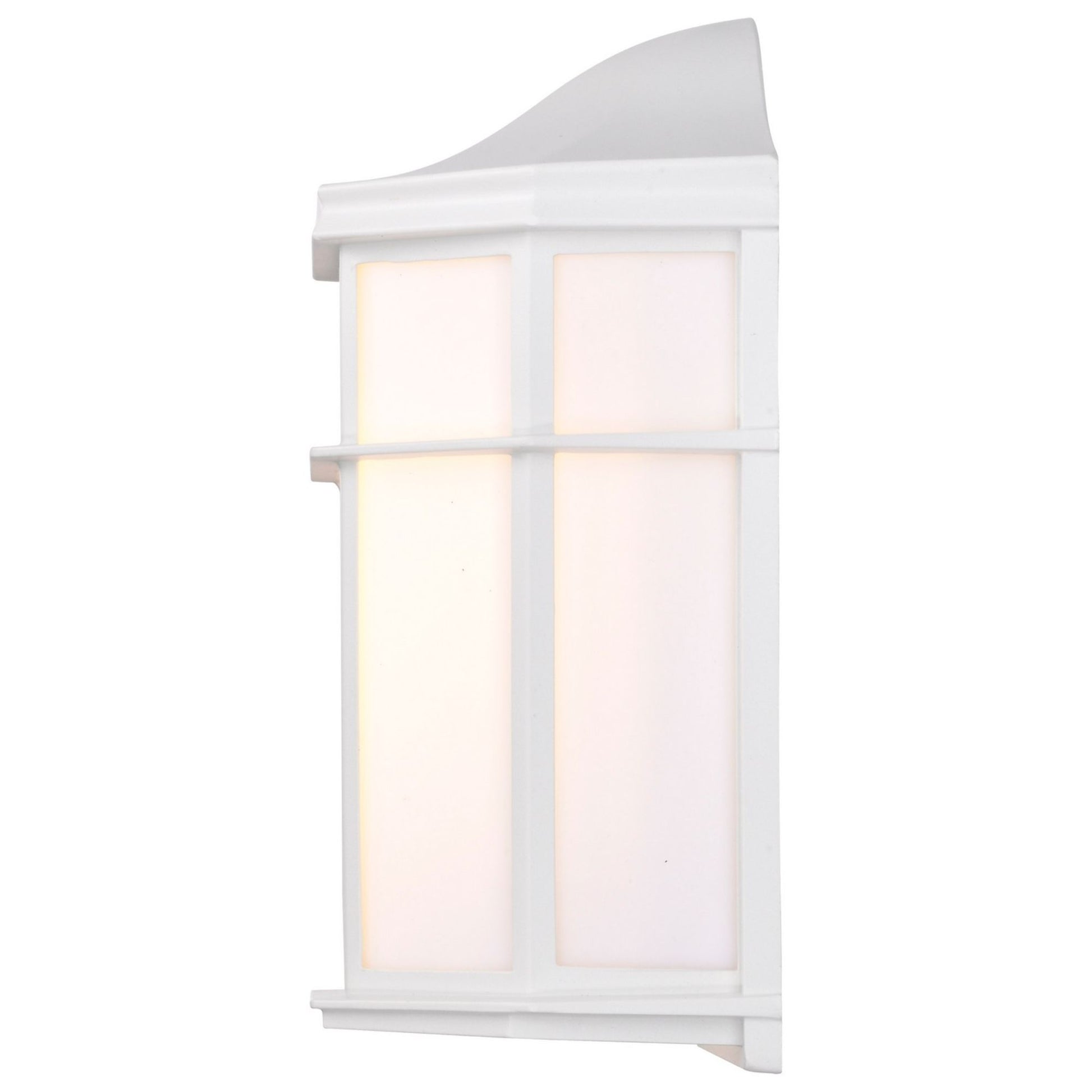 10" LED Cage Wall Lantern, 600 Lm, 3000K, White - Bees Lighting