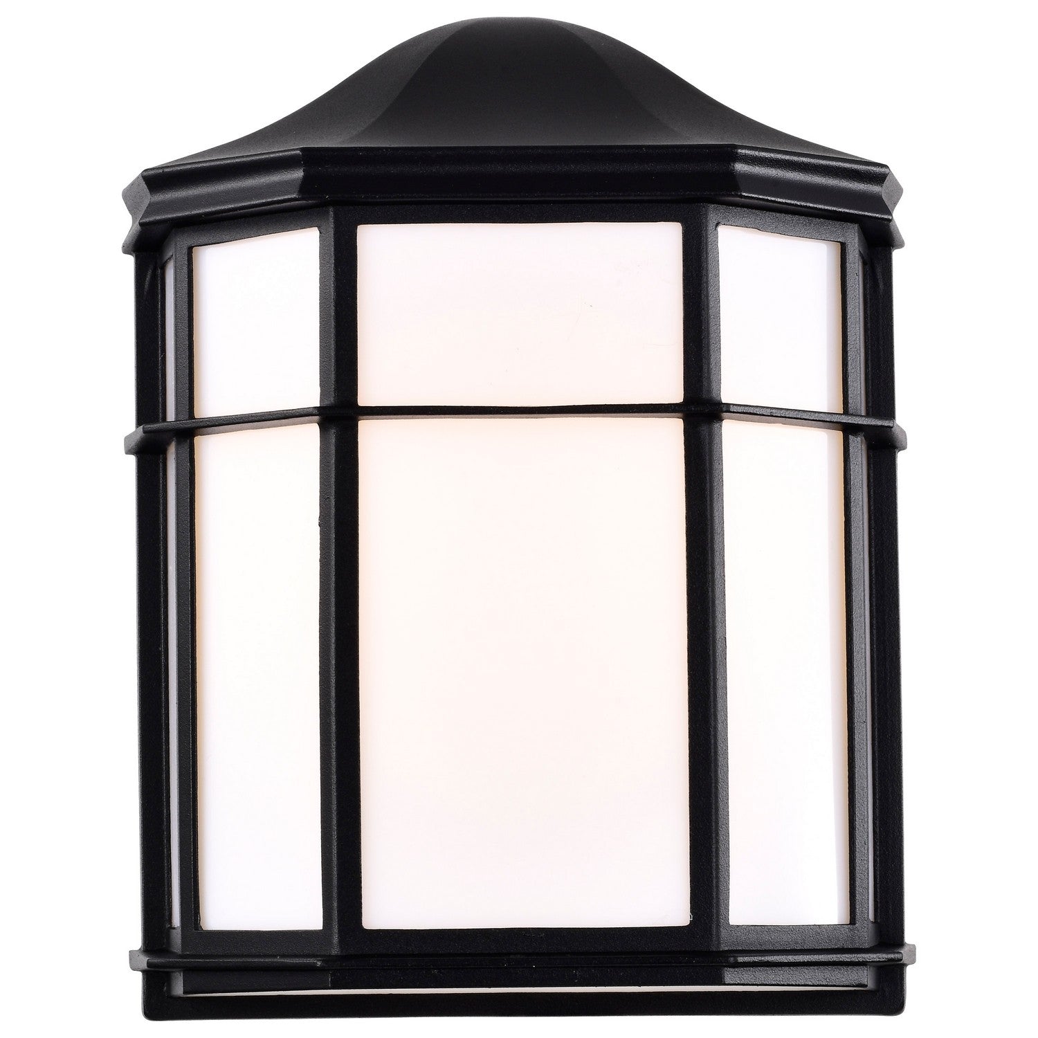 10" LED Cage Wall Lantern, 600 Lm, 3000K, Black