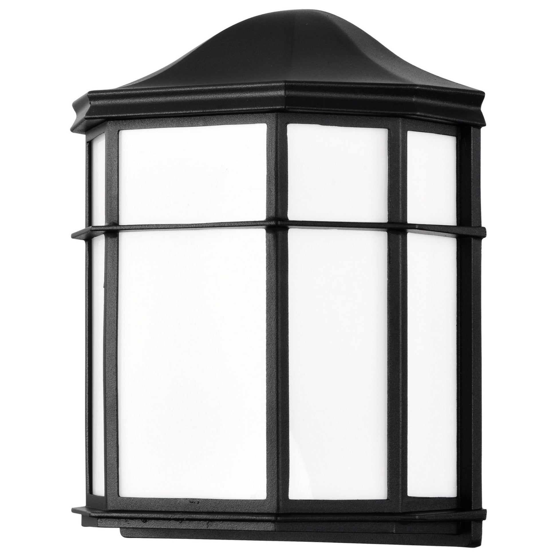 10" LED Cage Wall Lantern, 600 Lm, 3000K, Black - Bees Lighting