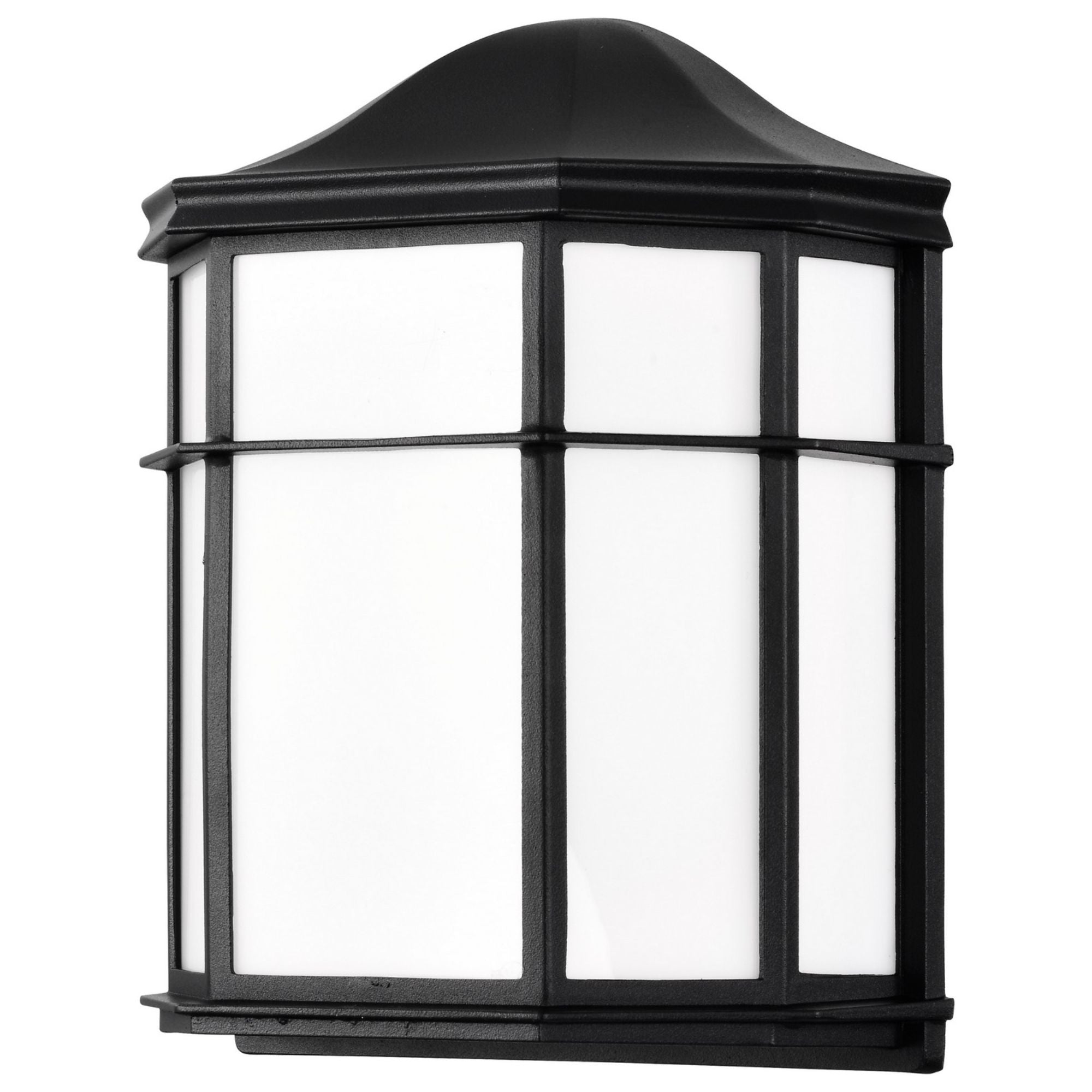 10" LED Cage Wall Lantern, 600 Lm, 3000K, Black - Bees Lighting