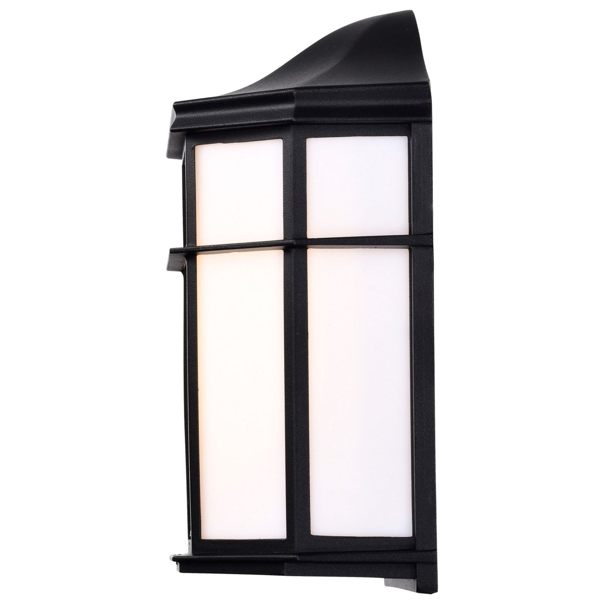 10" LED Cage Wall Lantern, 600 Lm, 3000K, Black - Bees Lighting