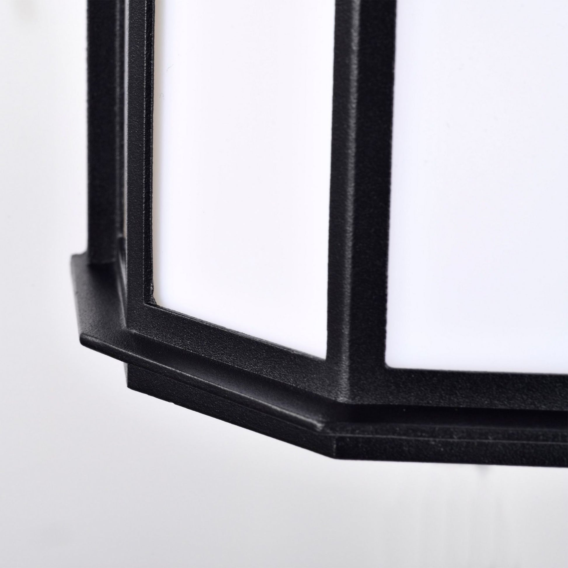10" LED Cage Wall Lantern, 600 Lm, 3000K, Black - Bees Lighting