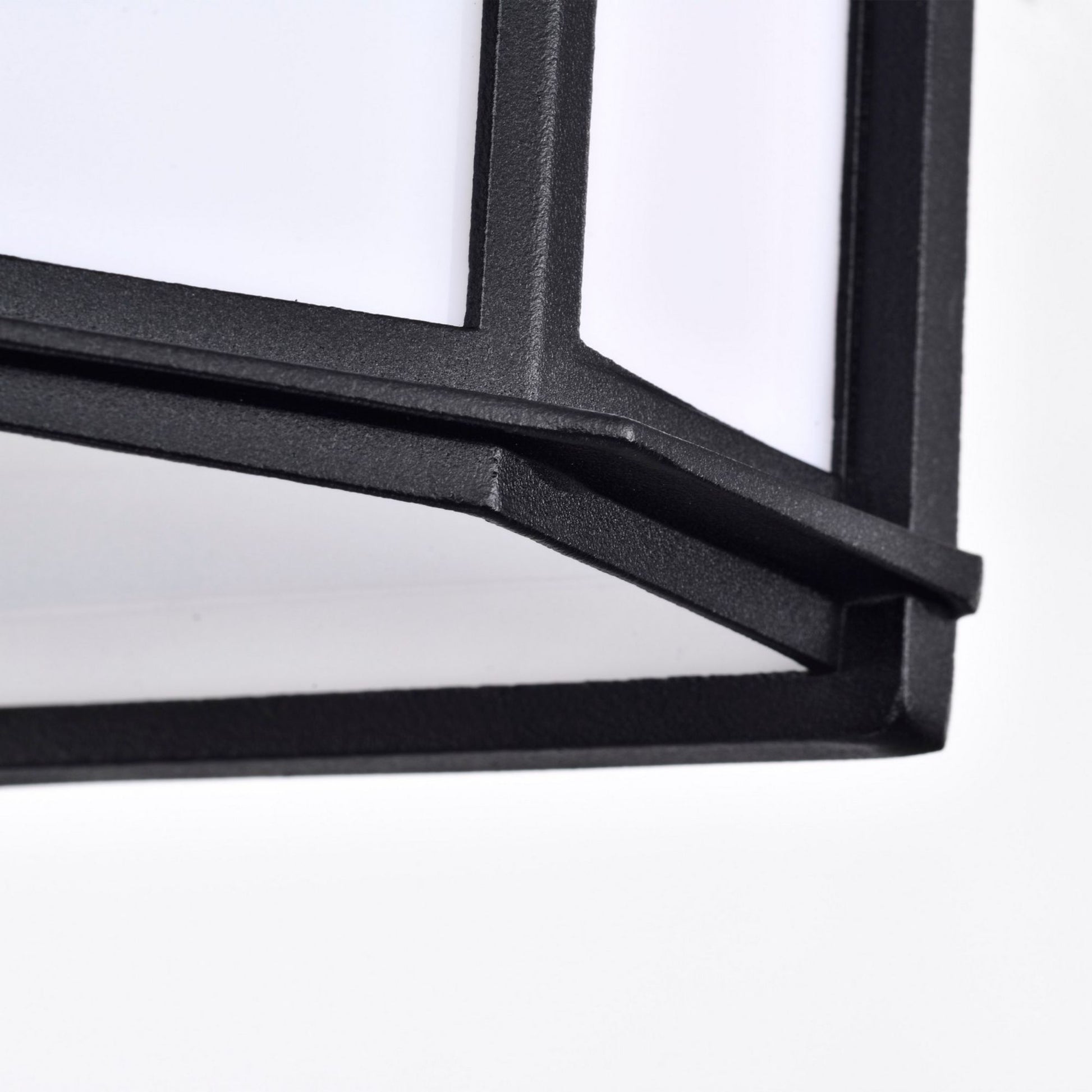 10" LED Cage Wall Lantern, 600 Lm, 3000K, Black - Bees Lighting