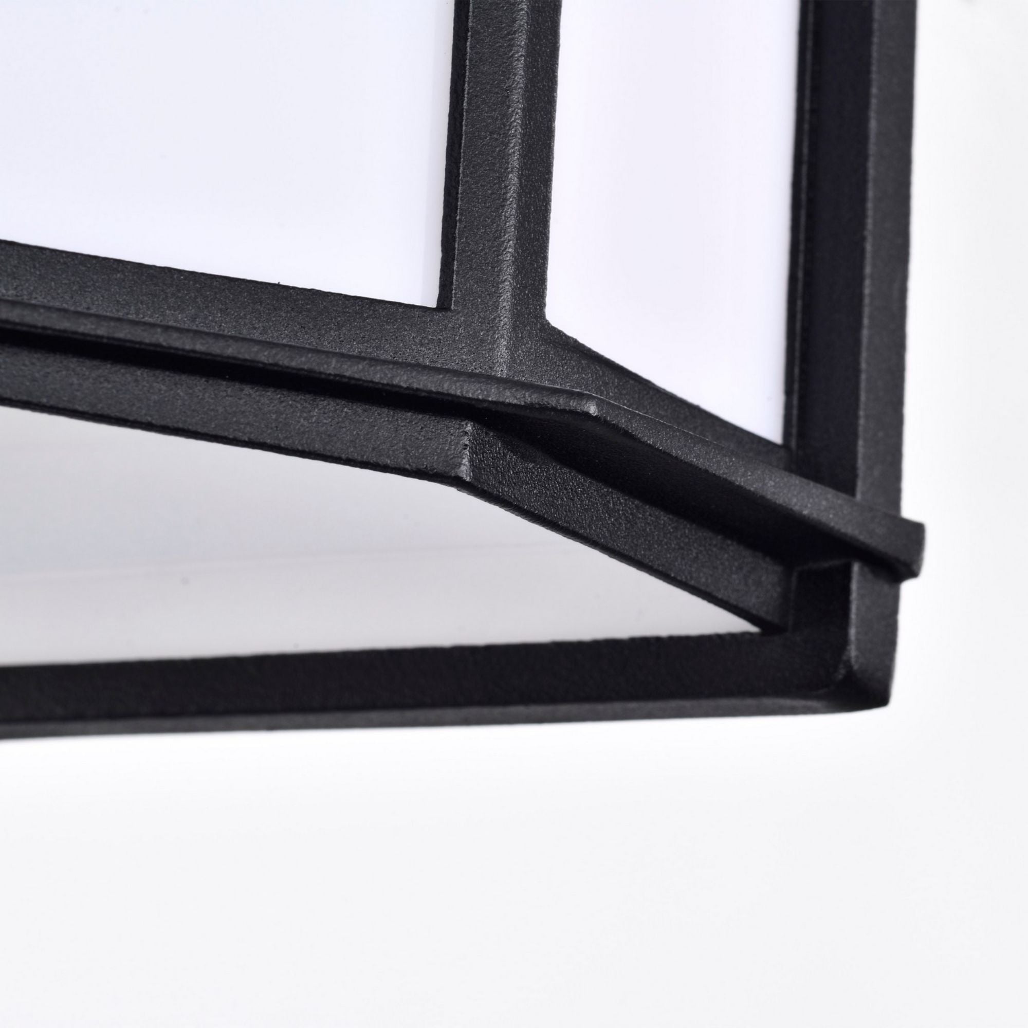 10" LED Cage Wall Lantern, 600 Lm, 3000K, Black - Bees Lighting