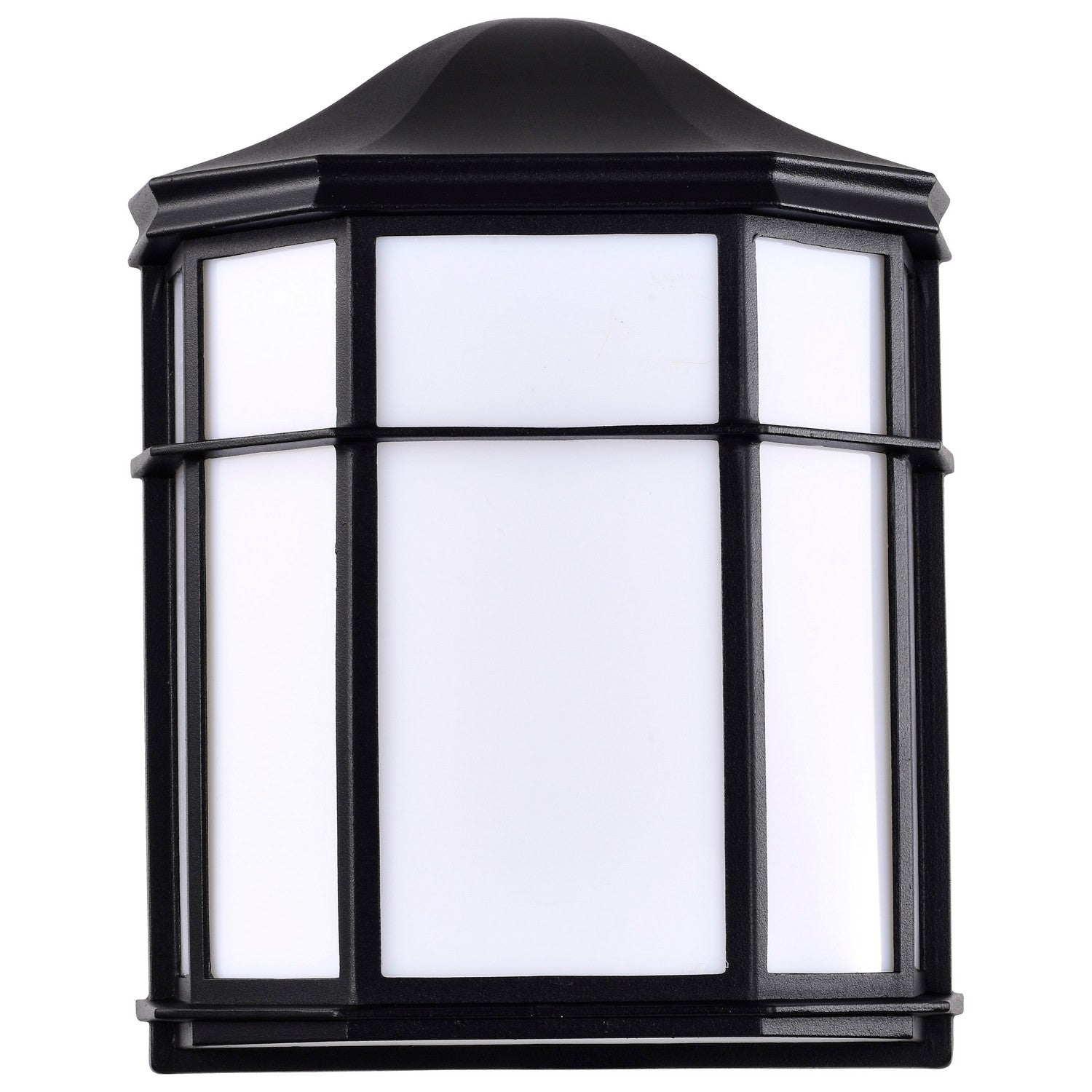 10" LED Cage Wall Lantern, 600 Lm, 3000K, Black