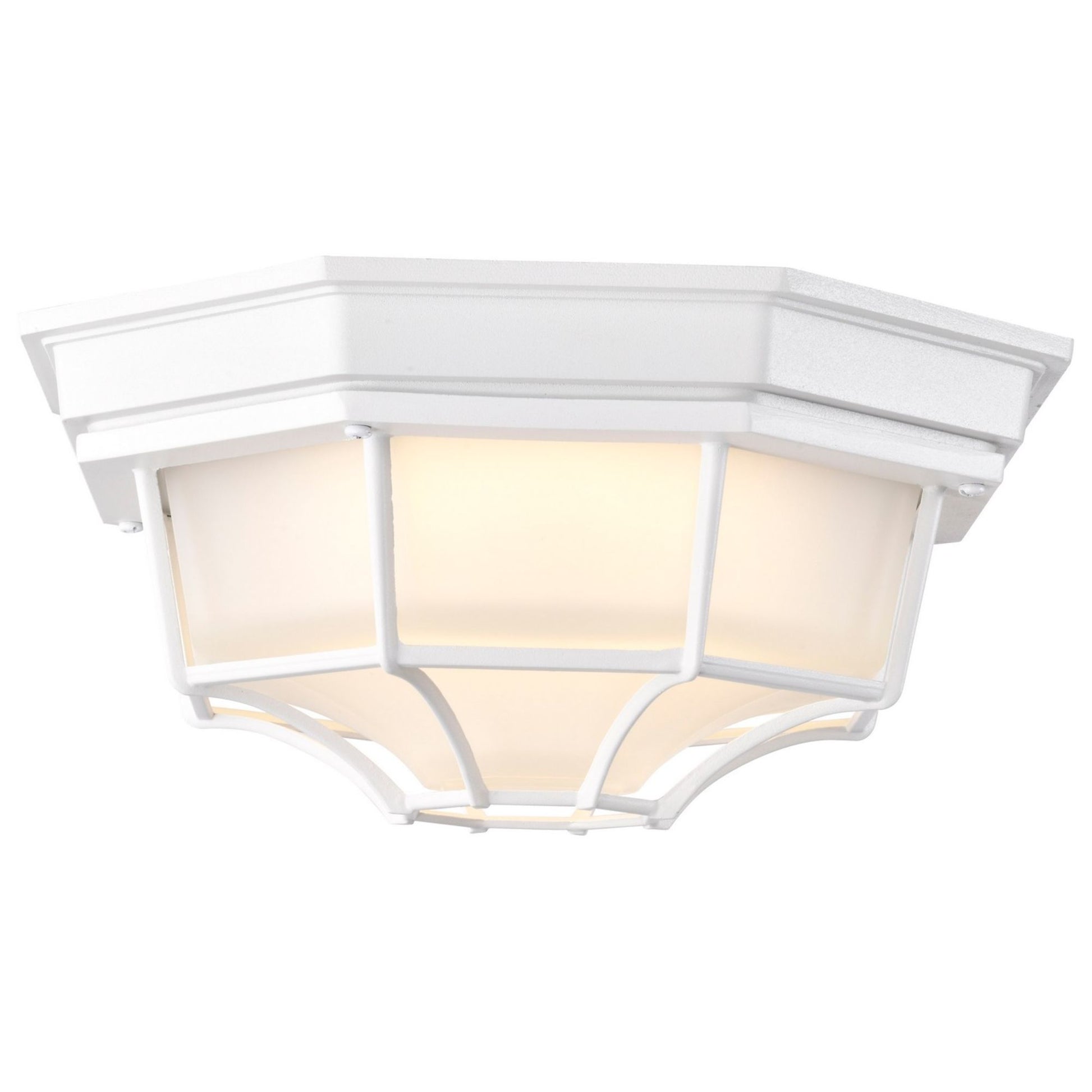 11" LED Ceiling Spider Cage Fixture, 1100 Lm, 3000K, White - Bees Lighting