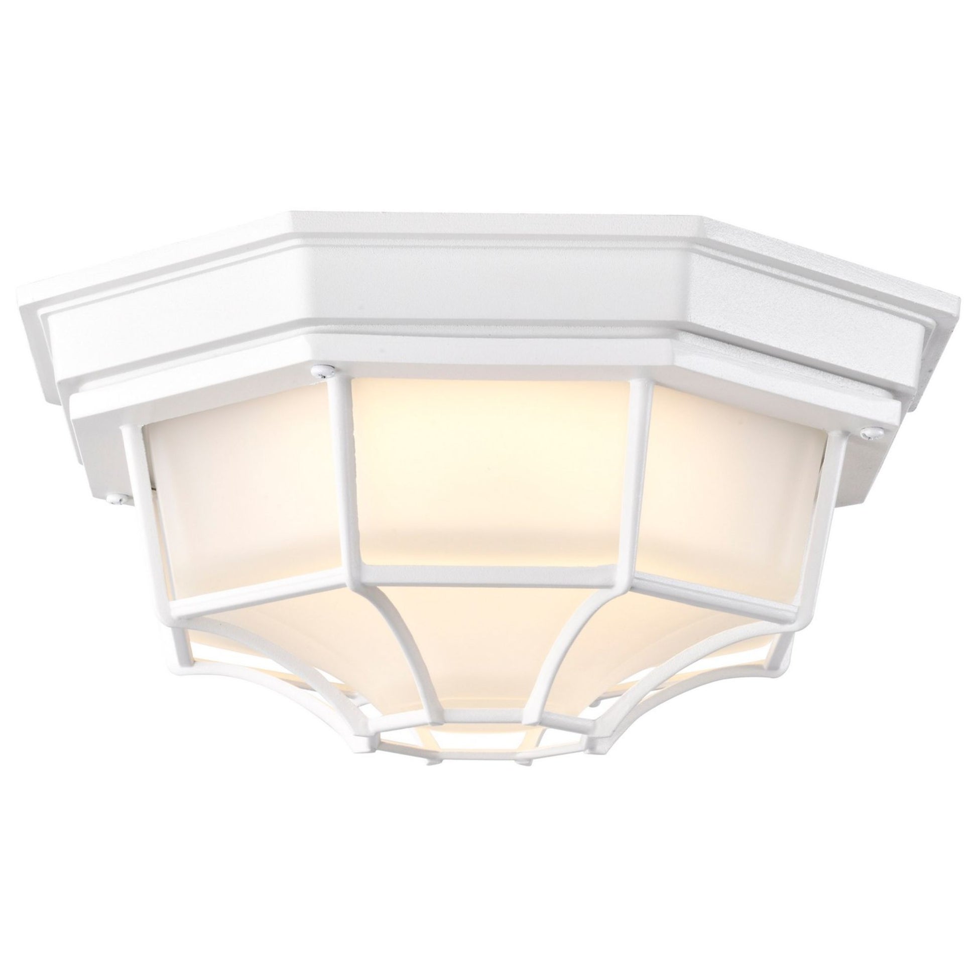 11" LED Ceiling Spider Cage Fixture, 1100 Lm, 3000K, White - Bees Lighting