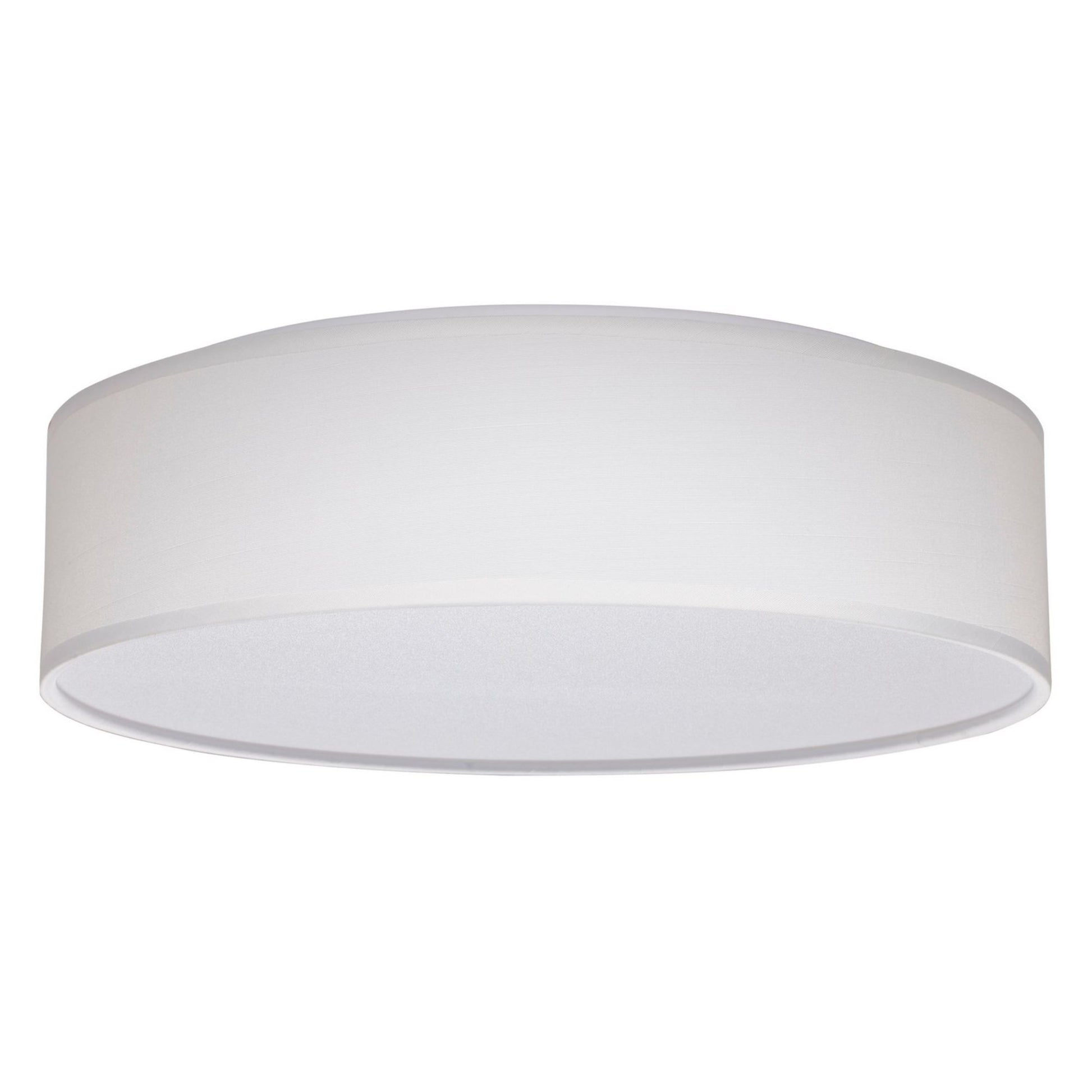 15 in. Fabric Drum Selectable CCT LED Flush Mount Ceiling Light, Acrylic Diffuser - Bees Lighting