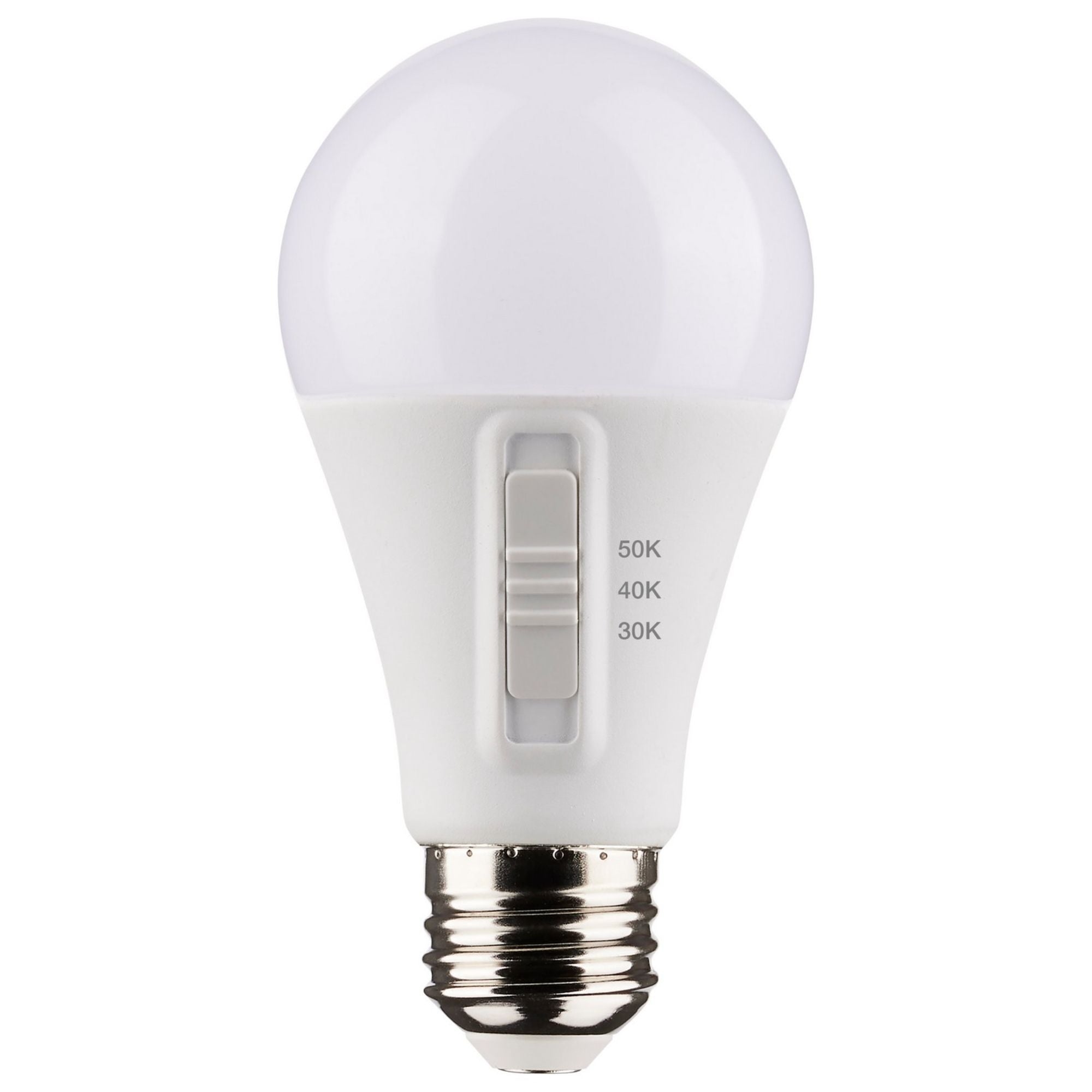 A19 LED Bulb, 12 Watts, 1100 Lumens, Selectable 30K|40K|50K, 75W Equal, E26 Medium Base - Bees Lighting