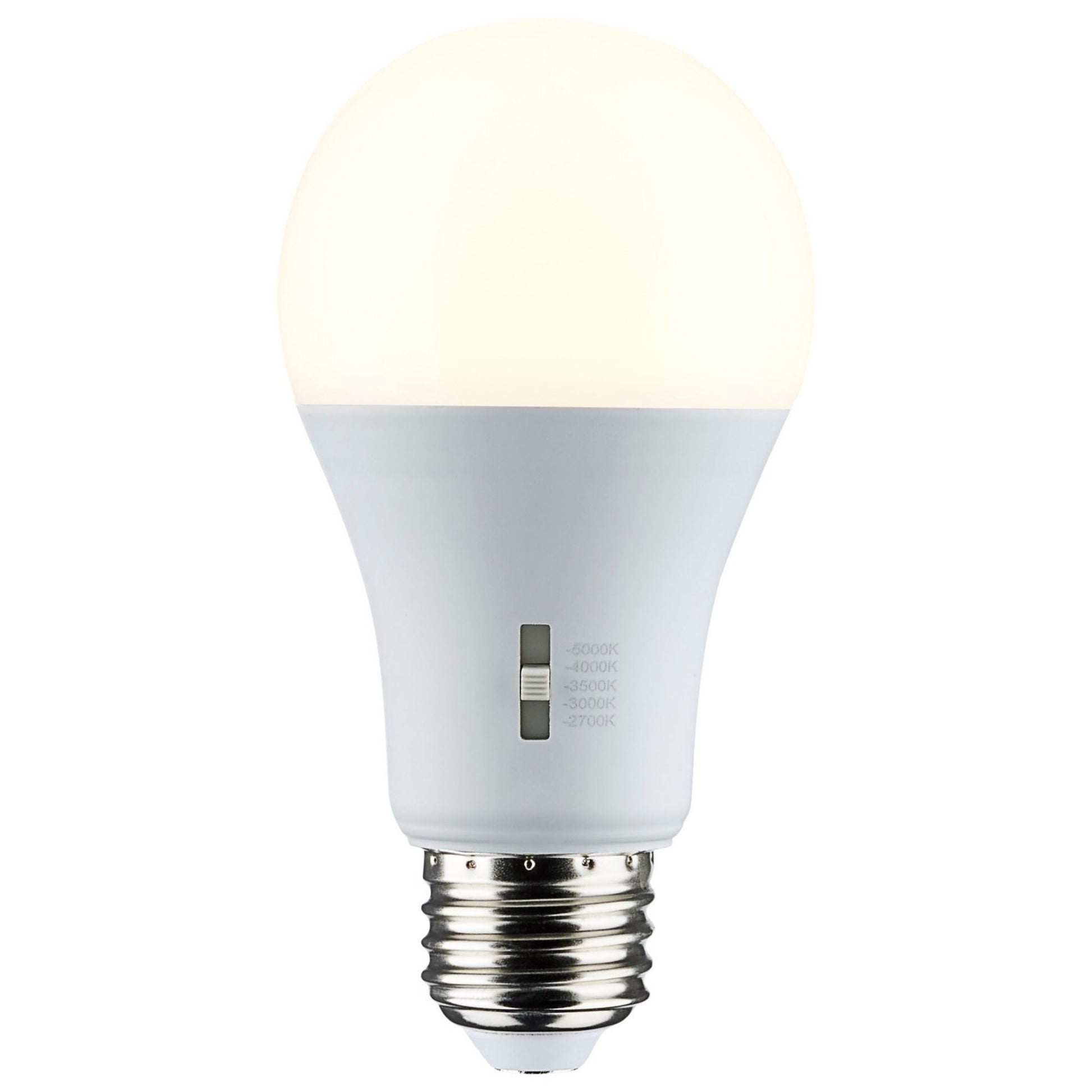 Dimmable A19 LED Bulb, 12 Watts, 1100 Lumens, 2700K to 5000K, 75W Equal, E26 Medium Base - Bees Lighting