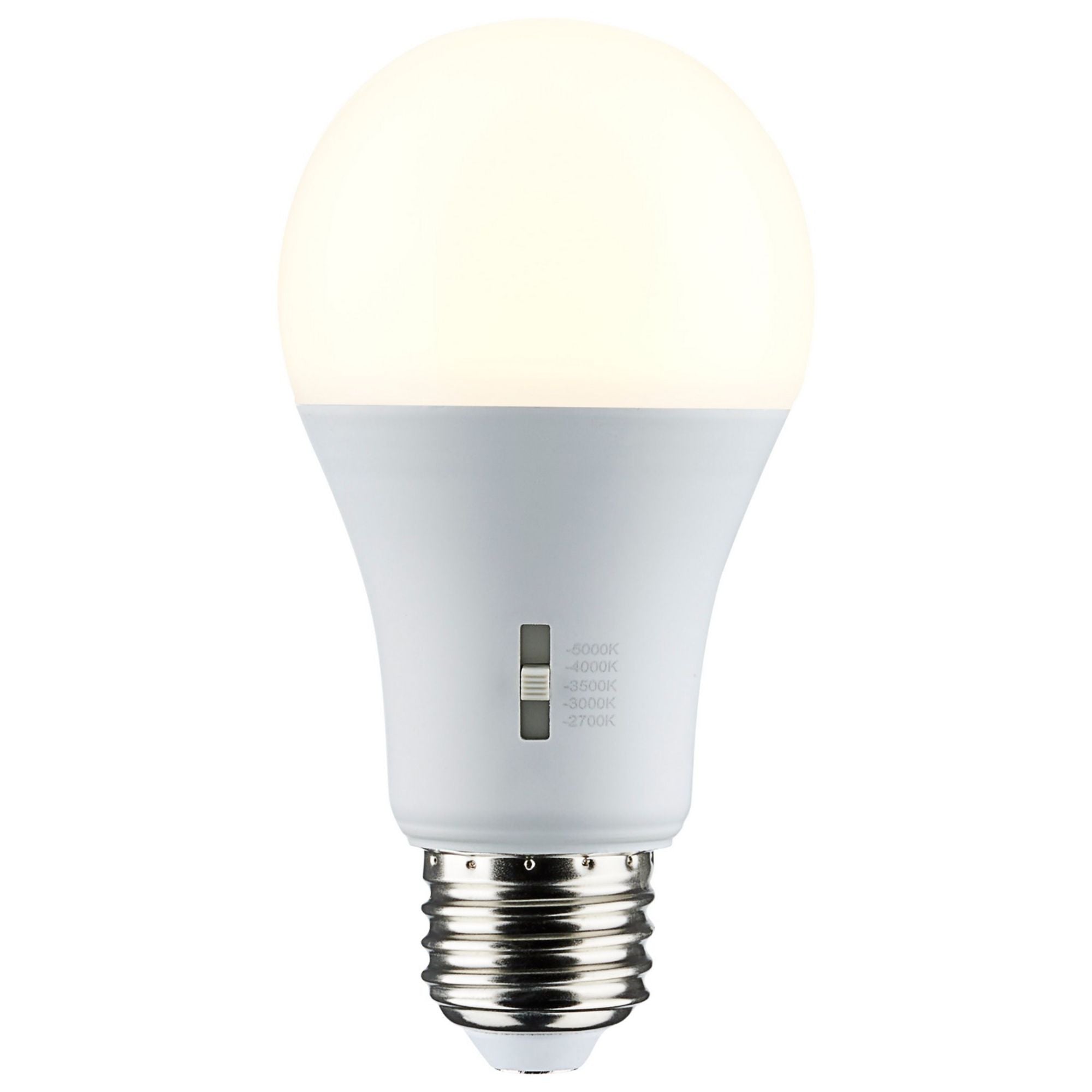 Dimmable A19 LED Bulb, 12 Watts, 1100 Lumens, 2700K to 5000K, 75W Equal, E26 Medium Base - Bees Lighting