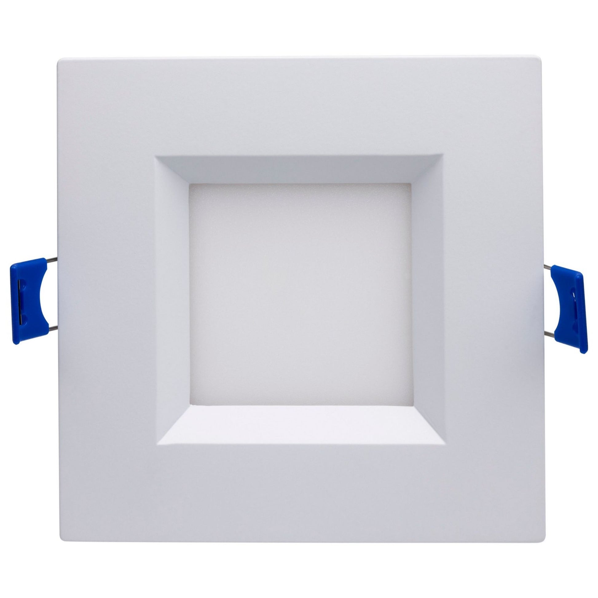Slim Fit 4" Square Canless LED Recessed Light, 750 Lm, 5-CCT, White Baffle Trim - Bees Lighting