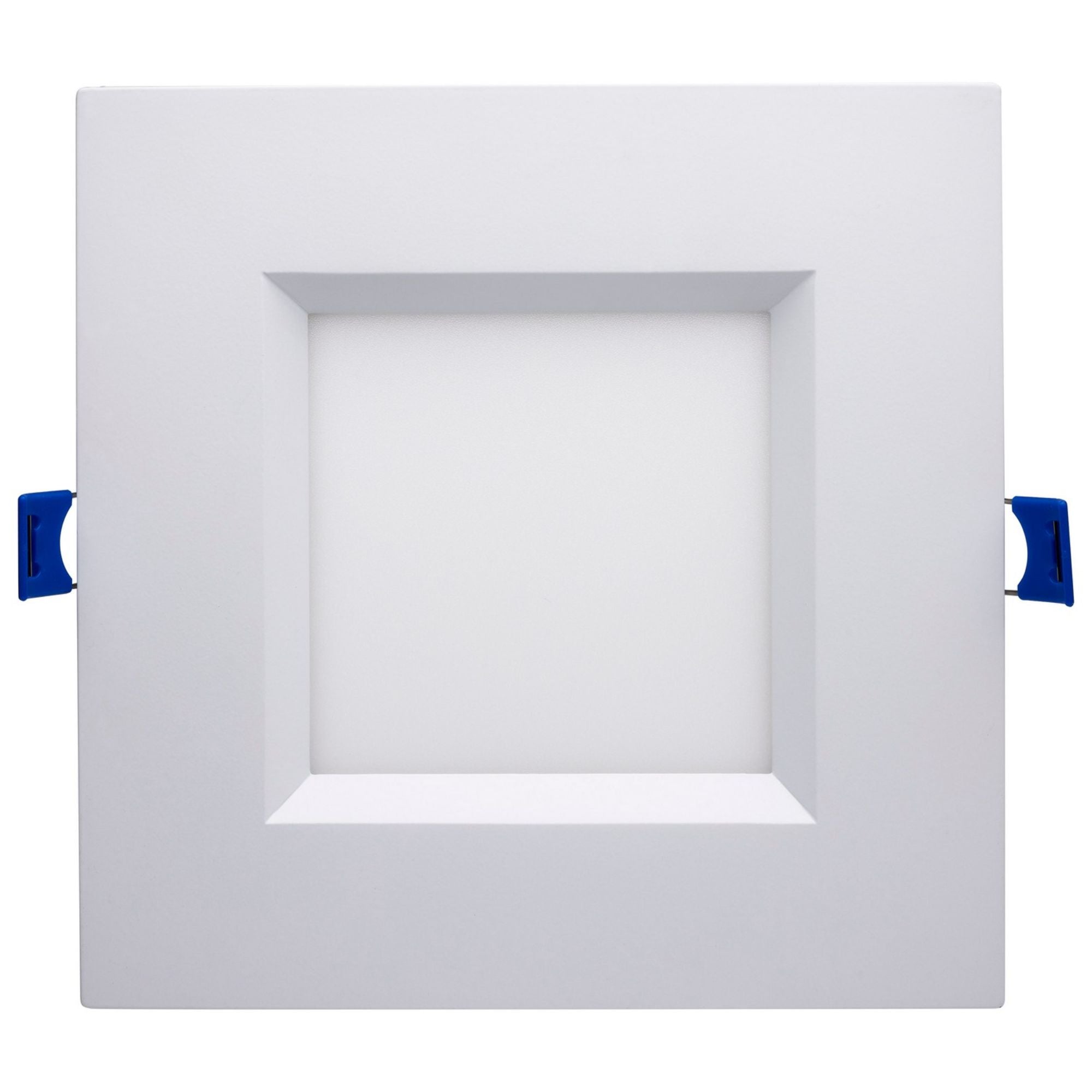 Slim Fit 6" Square Canless LED Recessed Light, 1000 Lm, 5-CCT, White Baffle Trim - Bees Lighting