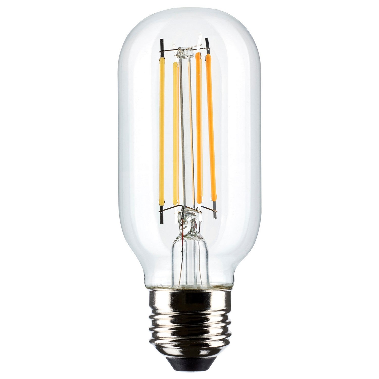 T14 LED Single Tube Bulb, 6 Watts, 500 Lumens, 2700K, E26 Medium Base, Clear Finish - Bees Lighting