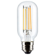 T14 LED Single Tube Bulb, 6 Watts, 500 Lumens, 2700K, E26 Medium Base, Clear Finish - Bees Lighting