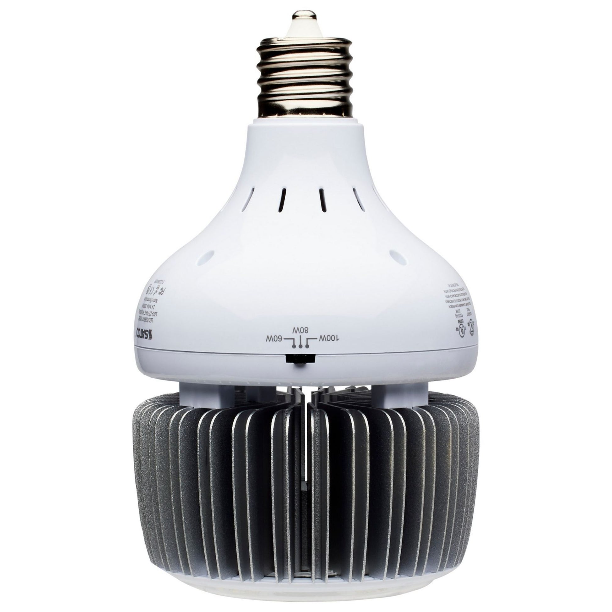 Hi-Pro LED High Bay Bulb, 60W|80W|100W, 14000 Lm, 5000K, 320W MH Equal, EX39 Mogul, 120-277V - Bees Lighting