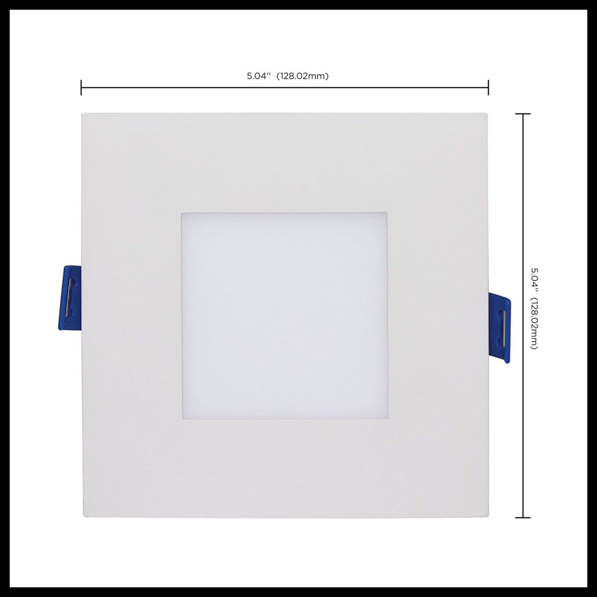 Starfish 4" Smart Slimfit LED Recessed Light, 540lm, RGB, Square Flat Trim - Bees Lighting
