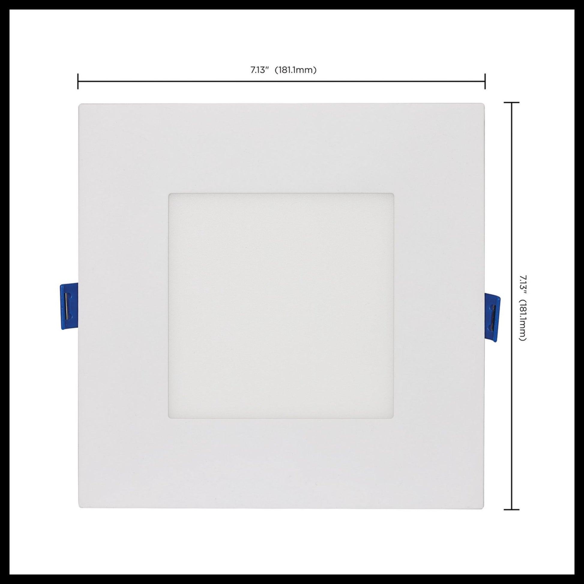 Starfish 6" Smart Slimfit LED Recessed Light, 750lm, RGB, Square Flat Trim - Bees Lighting