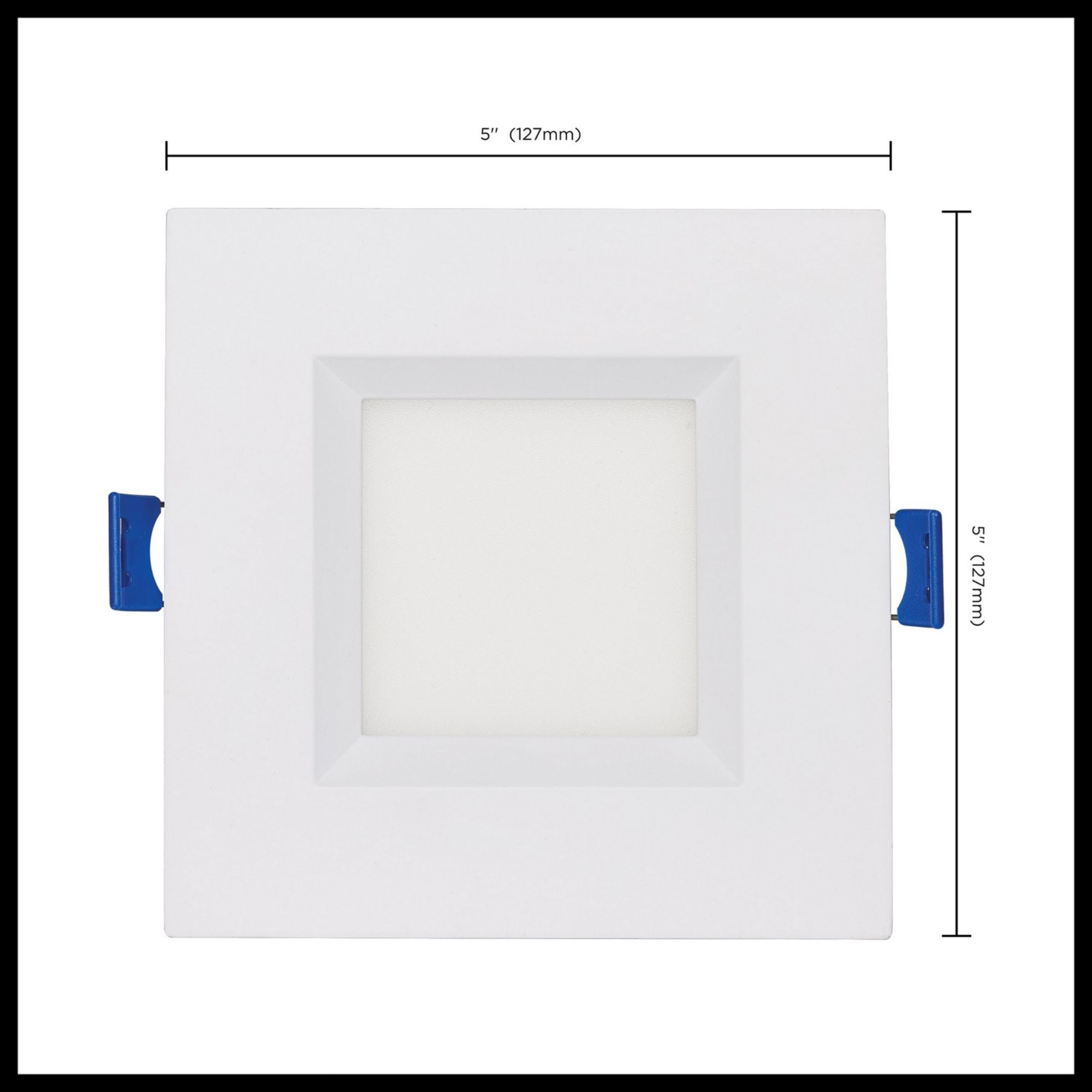 Starfish 4" Smart LED Downlight, 540lm, RGB, Square Regress Trim - Bees Lighting