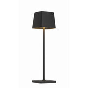 Task Portables LED Table Lamp with Battery, Coal Finish - Bees Lighting