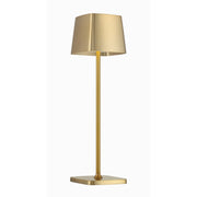 Task Portables LED Table Lamp with Battery, Soft Brass Finish - Bees Lighting