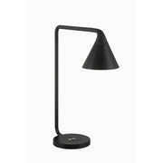 Task Portables LED Table Lamp, Coal Finish, Wireless Charging - Bees Lighting