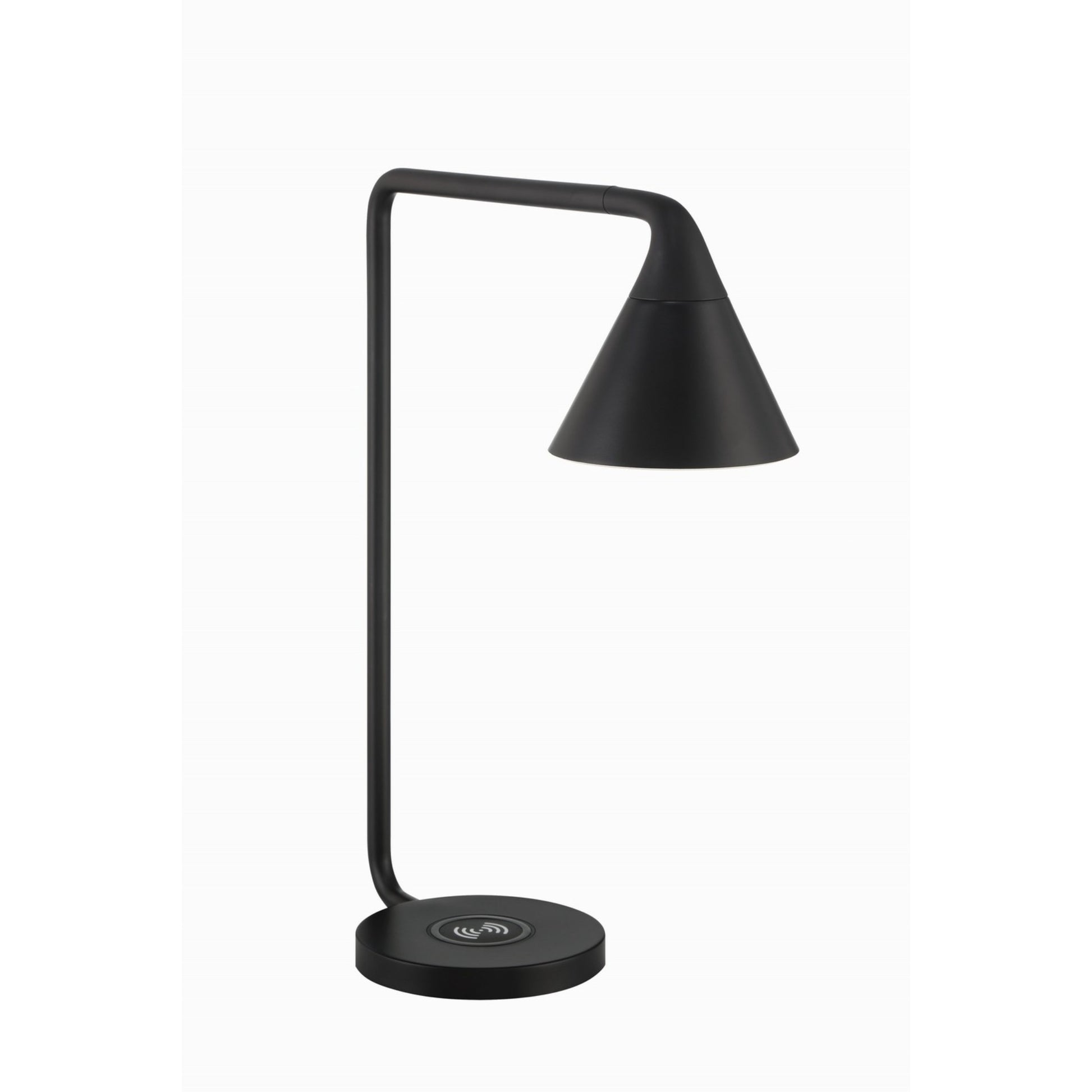 Task Portables LED Table Lamp, Coal Finish, Wireless Charging - Bees Lighting