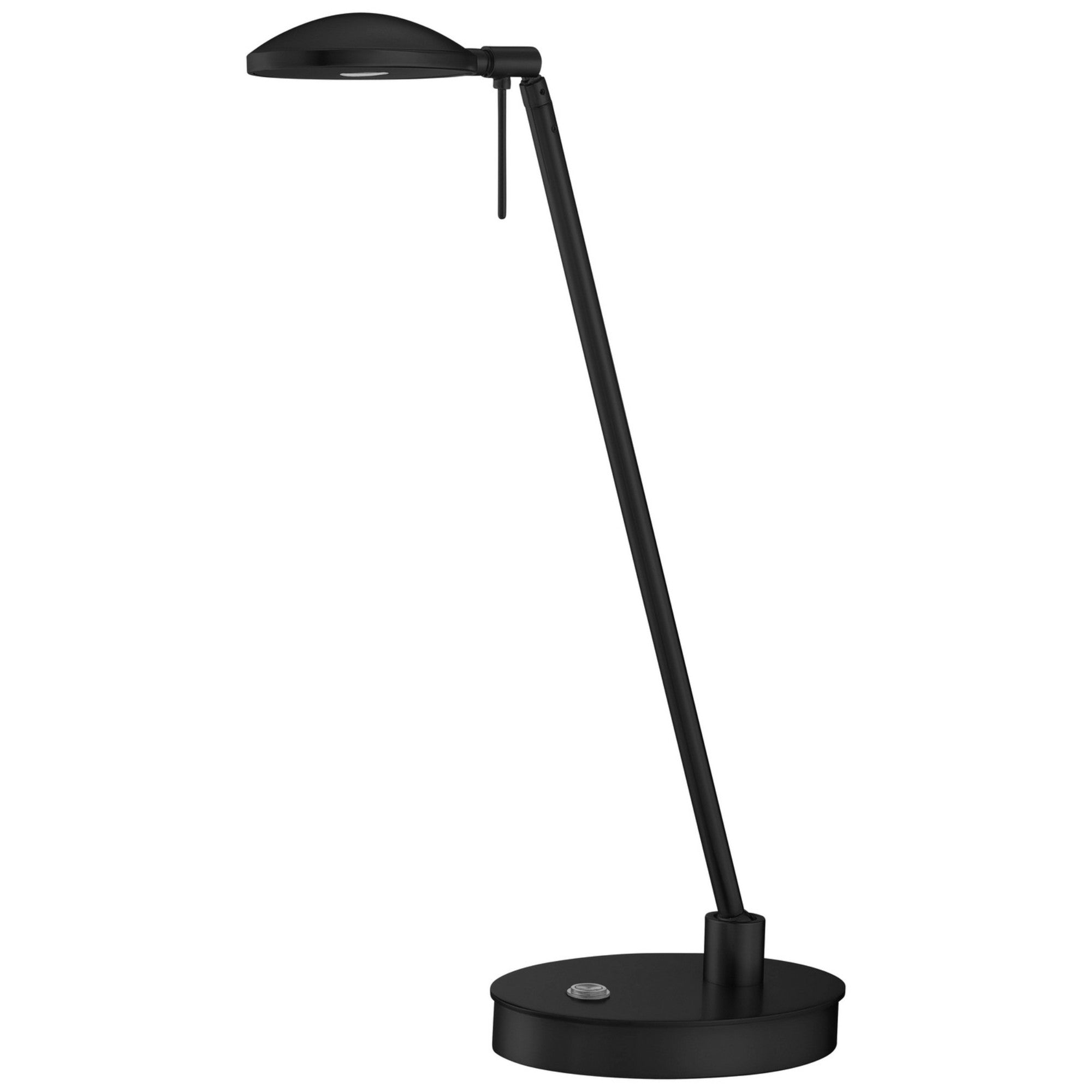 Task Portable LED Table Lamp, Coal Finish, Round Head - Bees Lighting