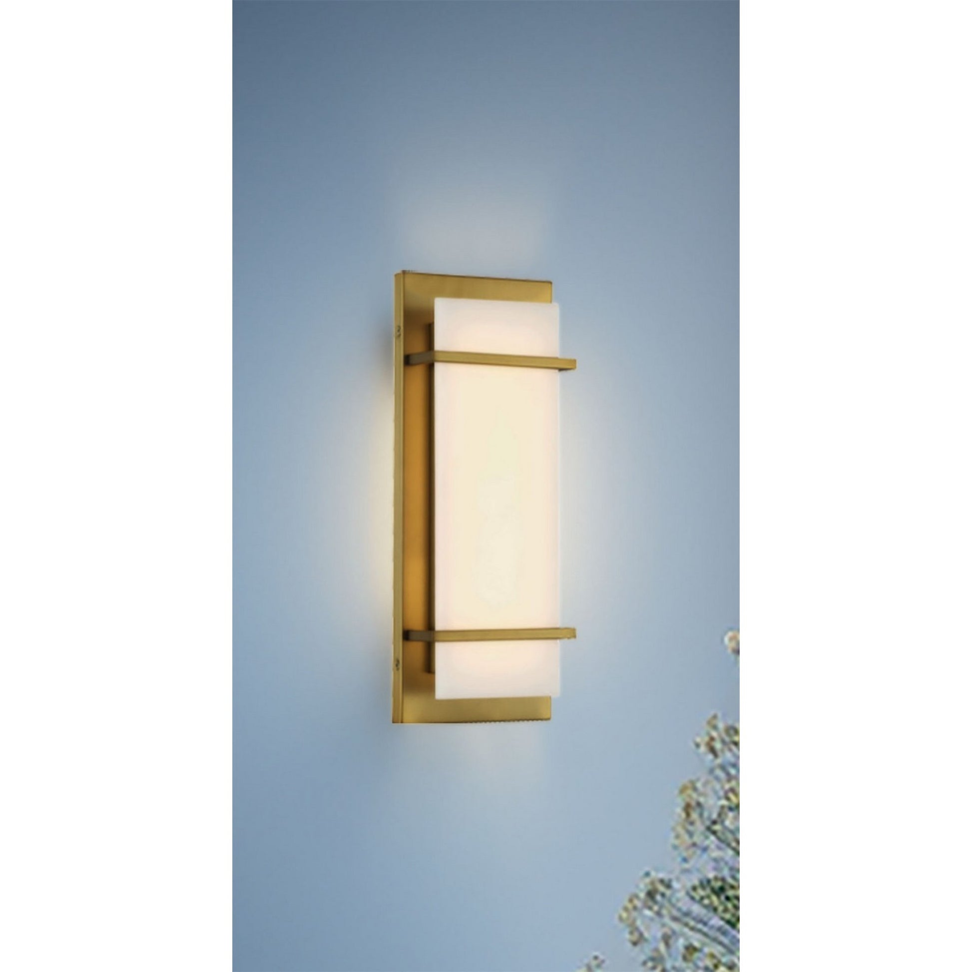 Tarnos 16" LED Wall Sconce, Soft Brass Finish - Bees Lighting