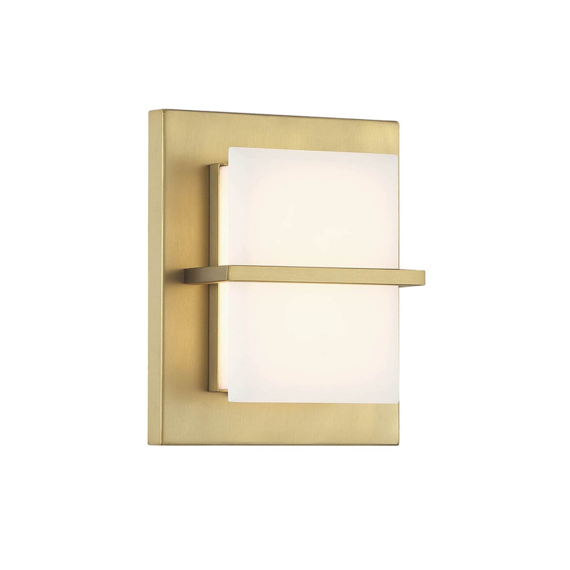 Tarnos 8" LED Wall Sconce, Soft Brass Finish - Bees Lighting