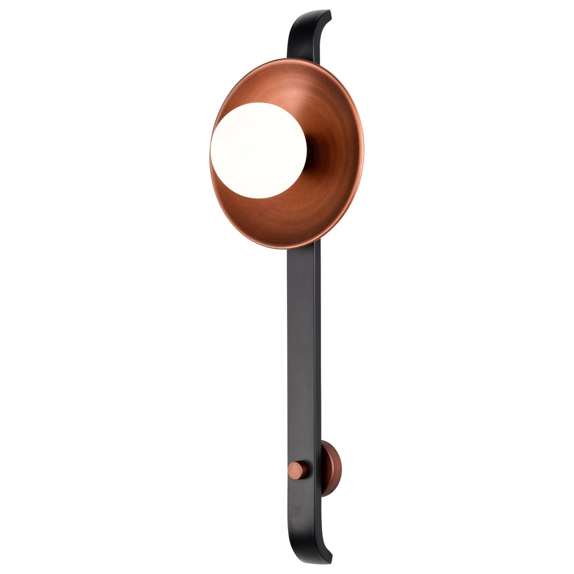 Colby 24 in. Wall Sconce Matte Black and Antique Copper Finish