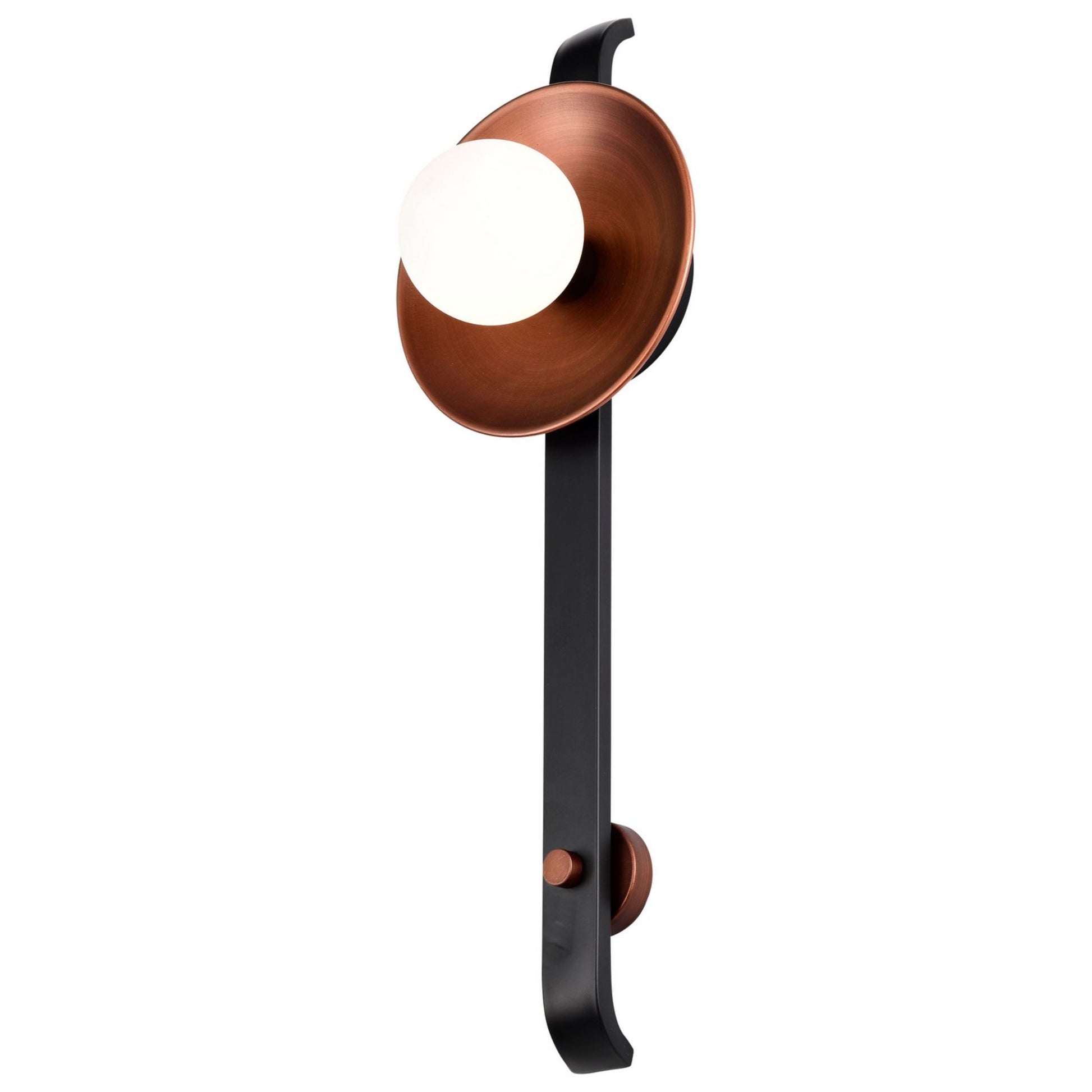 Colby 24" Wall Sconce, Matte Black and Antique Copper Finish - Bees Lighting
