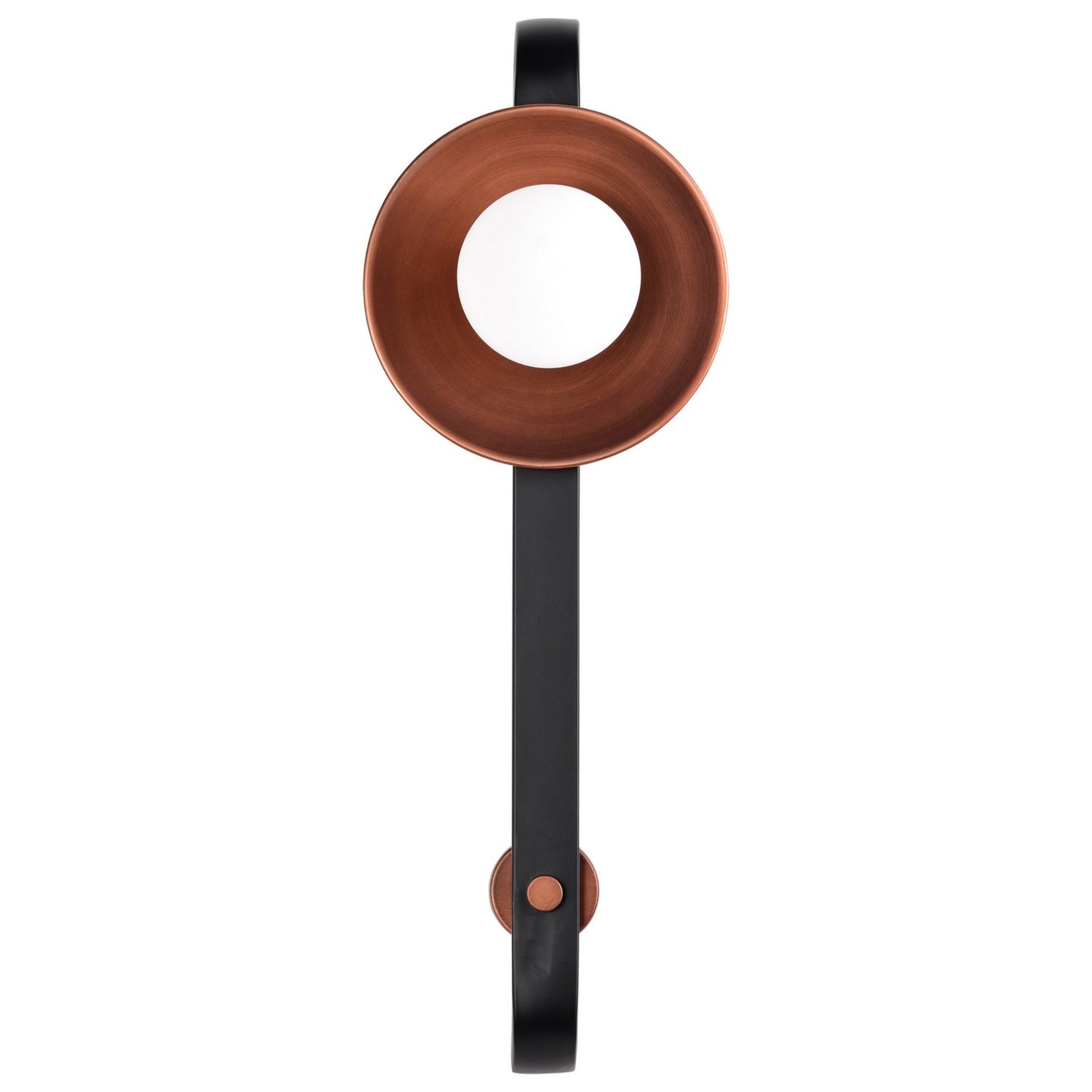 Colby 24" Wall Sconce, Matte Black and Antique Copper Finish - Bees Lighting