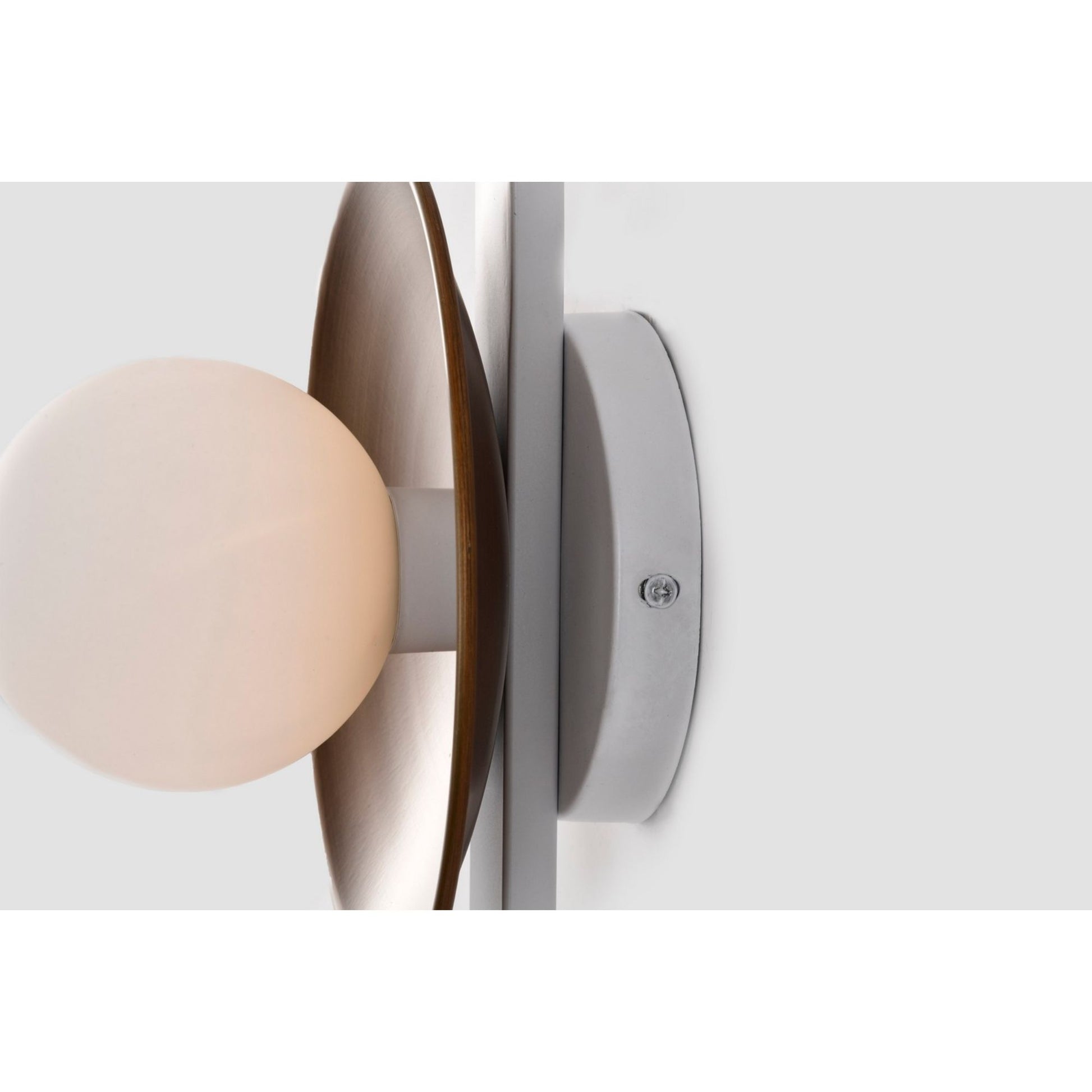 Colby 24" Wall Sconce, Matte White and Natural Brass Finish - Bees Lighting