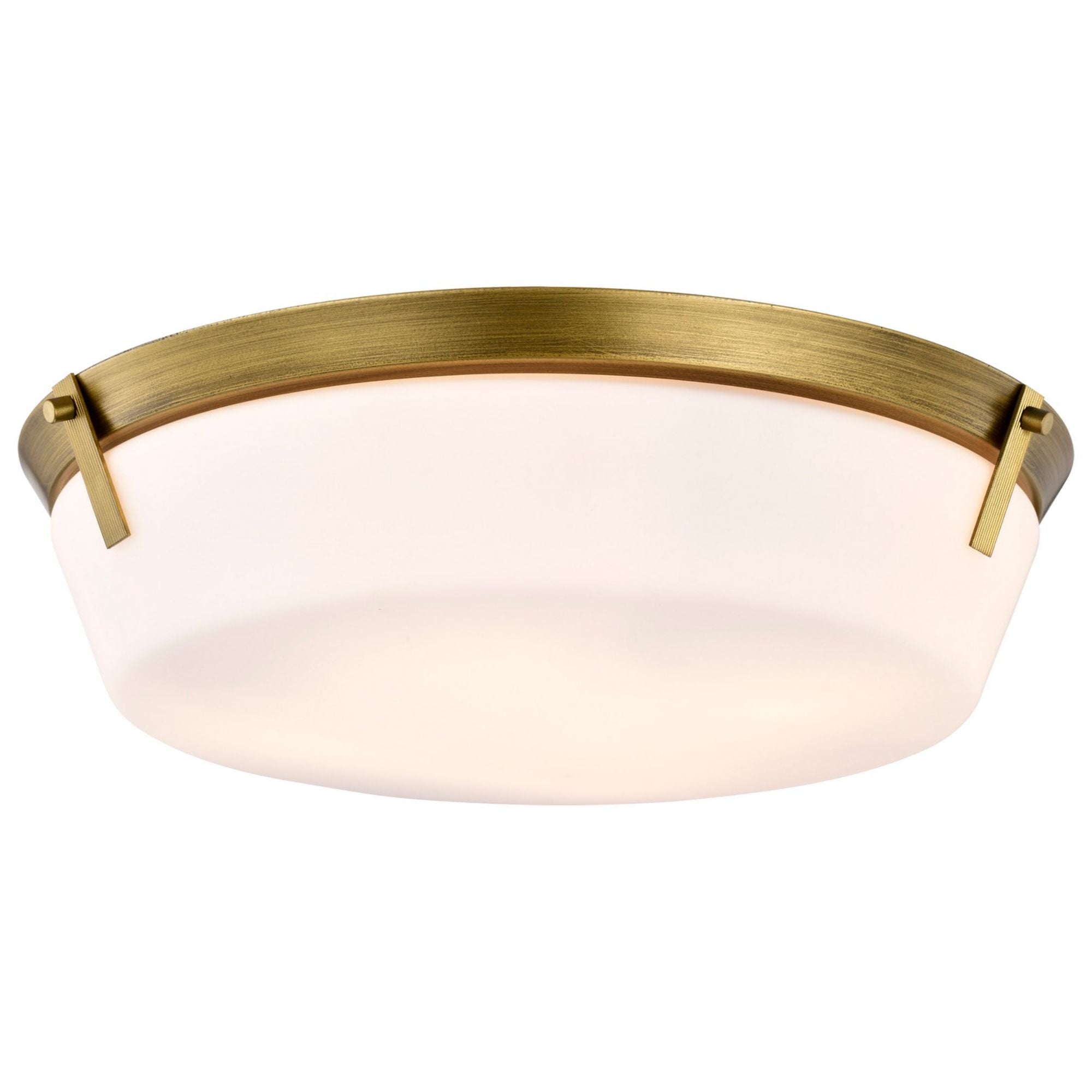 Rowen 19" 4 lights Flush Mount, Natural Brass Finish - Bees Lighting
