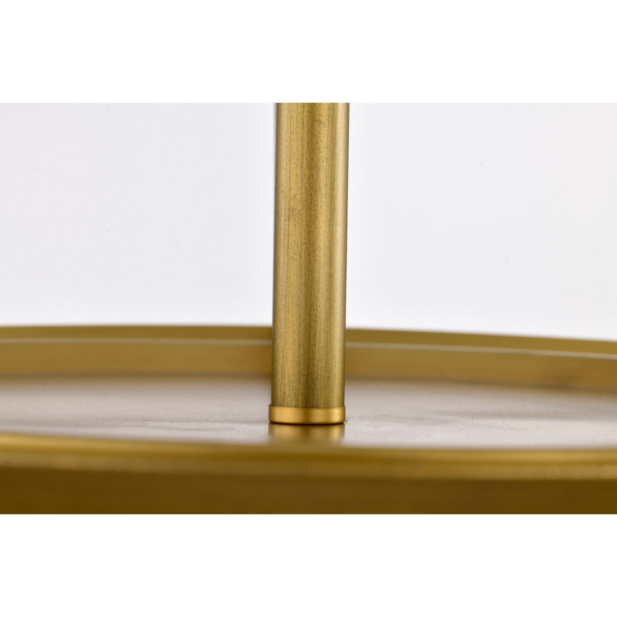 Rowen 19" 4 lights Semi-flush Mount, Natural Brass Finish - Bees Lighting