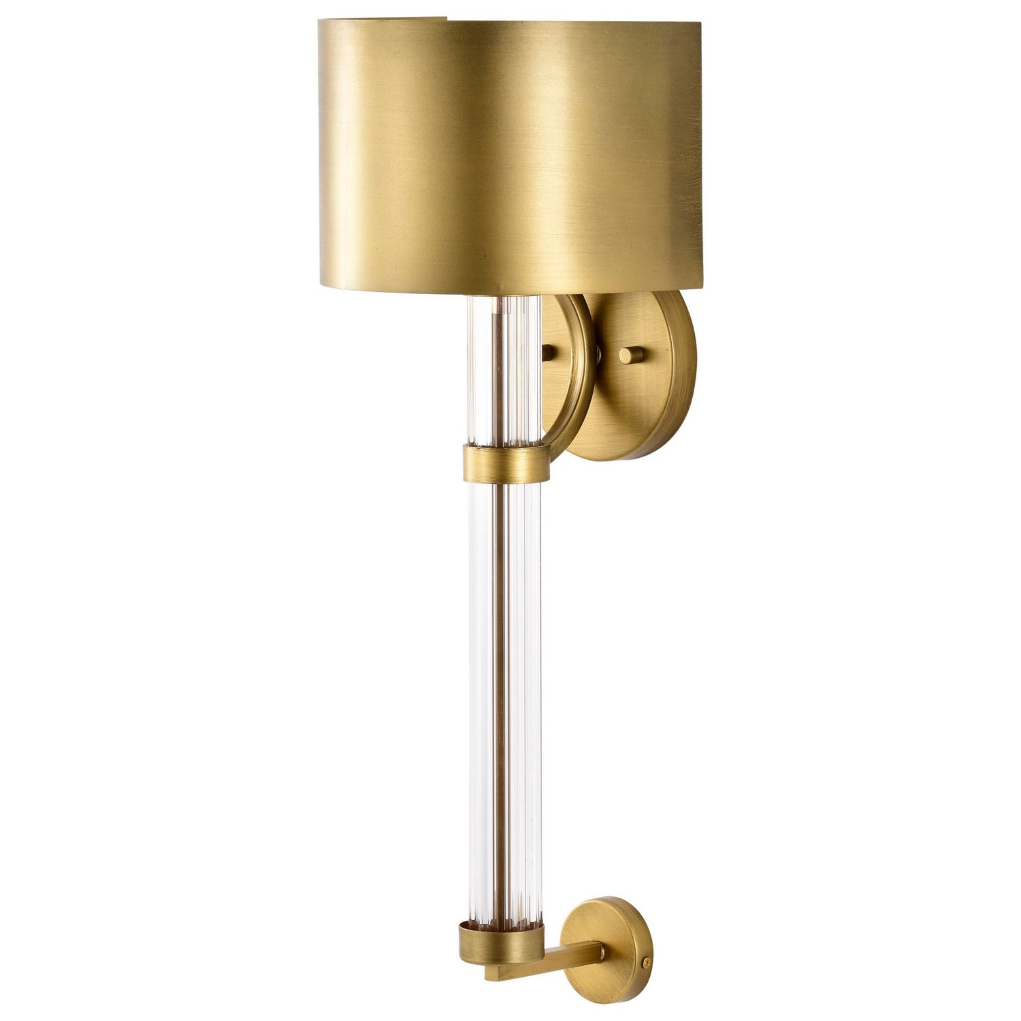 Teagon 23" Wall Sconce, Natural Brass Finish - Bees Lighting