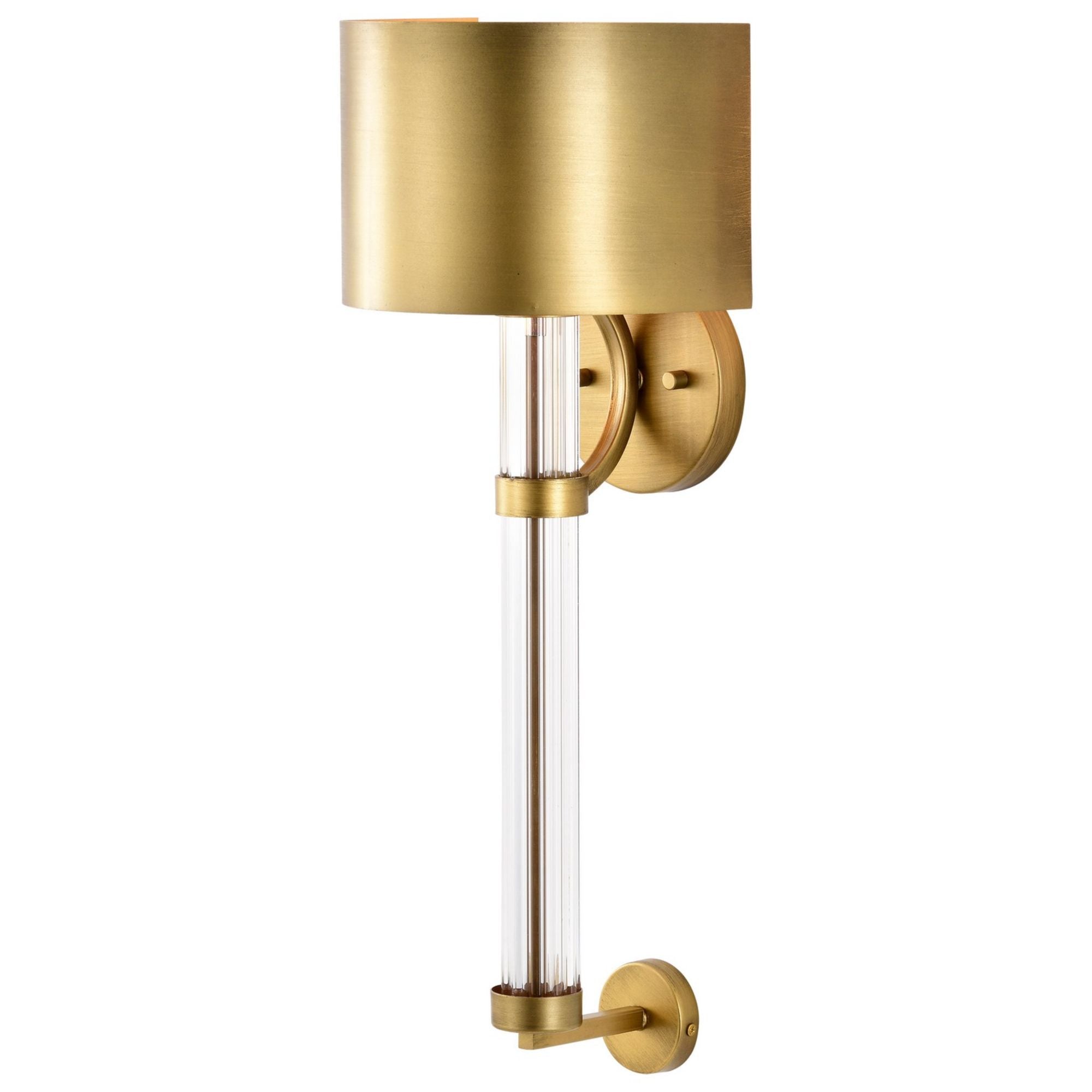 Teagon 23" Wall Sconce, Natural Brass Finish - Bees Lighting