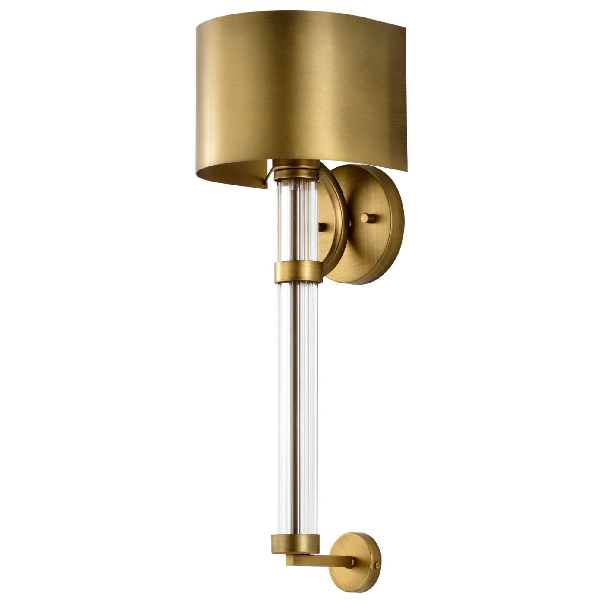 Teagon 23" Wall Sconce, Natural Brass Finish - Bees Lighting