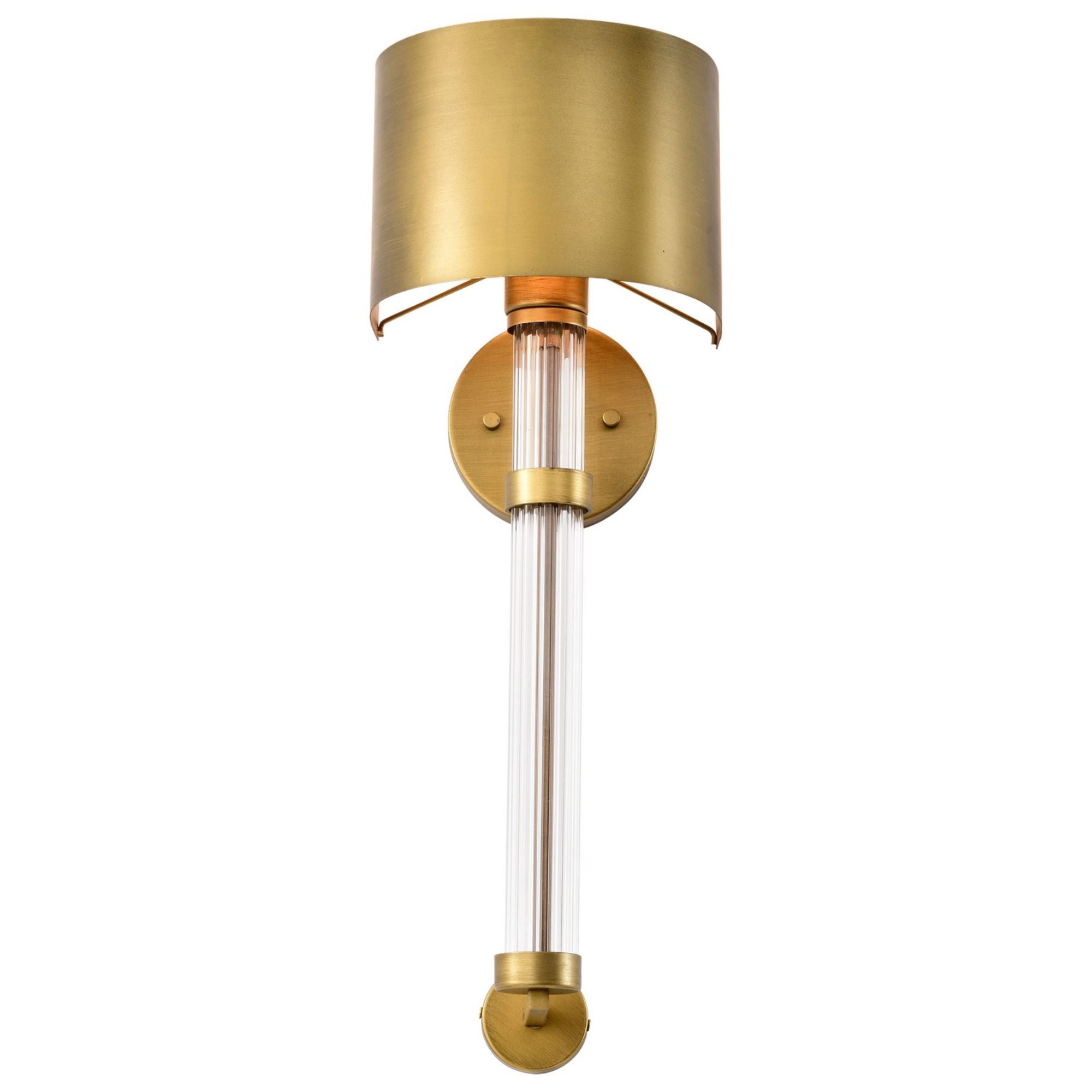 Teagon 23" Wall Sconce, Natural Brass Finish - Bees Lighting