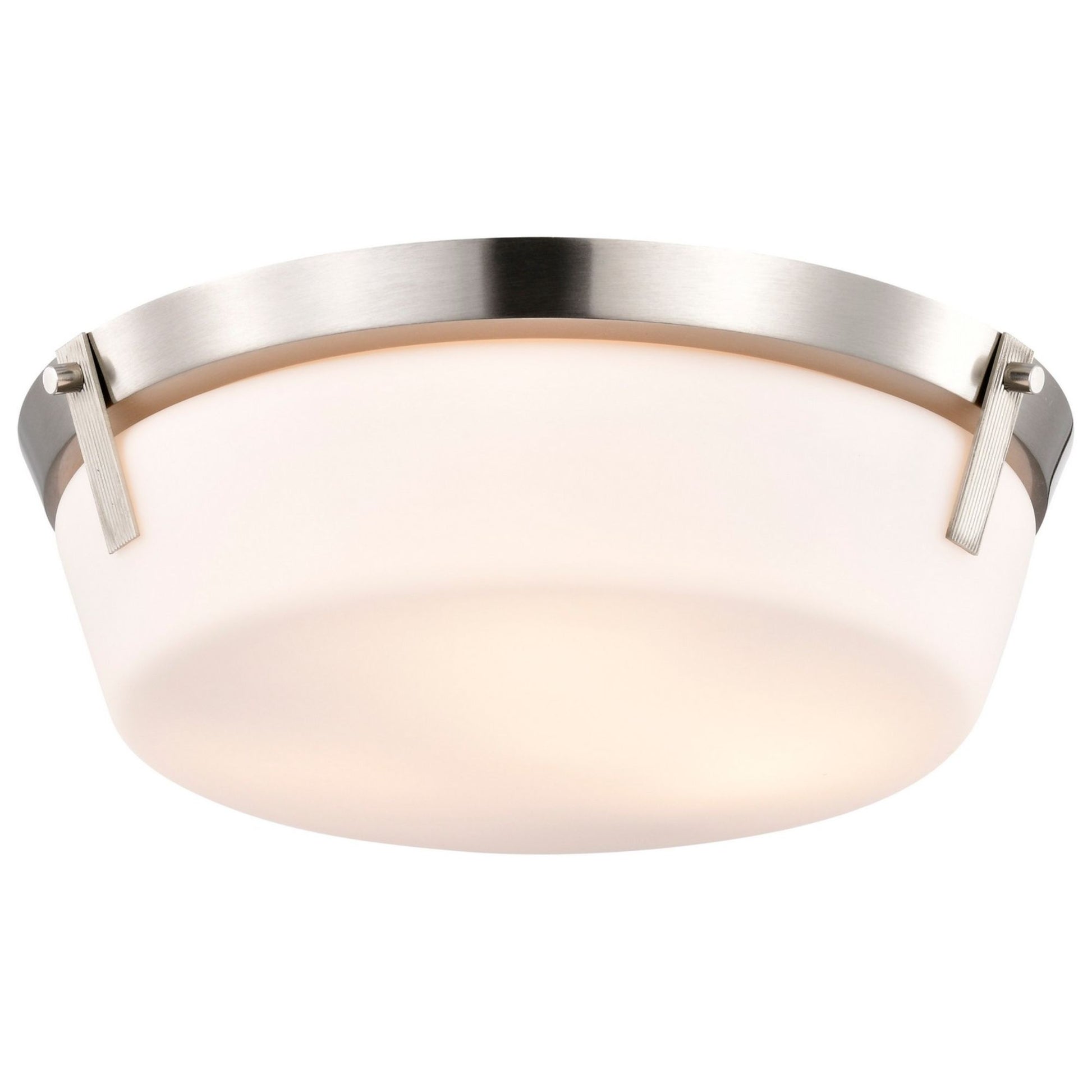 Rowen 15" 3 lights Flush Mount, Brushed Nickel Finish - Bees Lighting